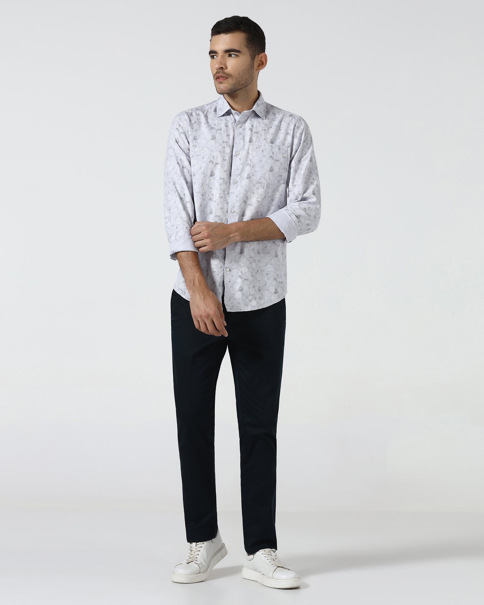 Lavender Printed Shirt - Rasol