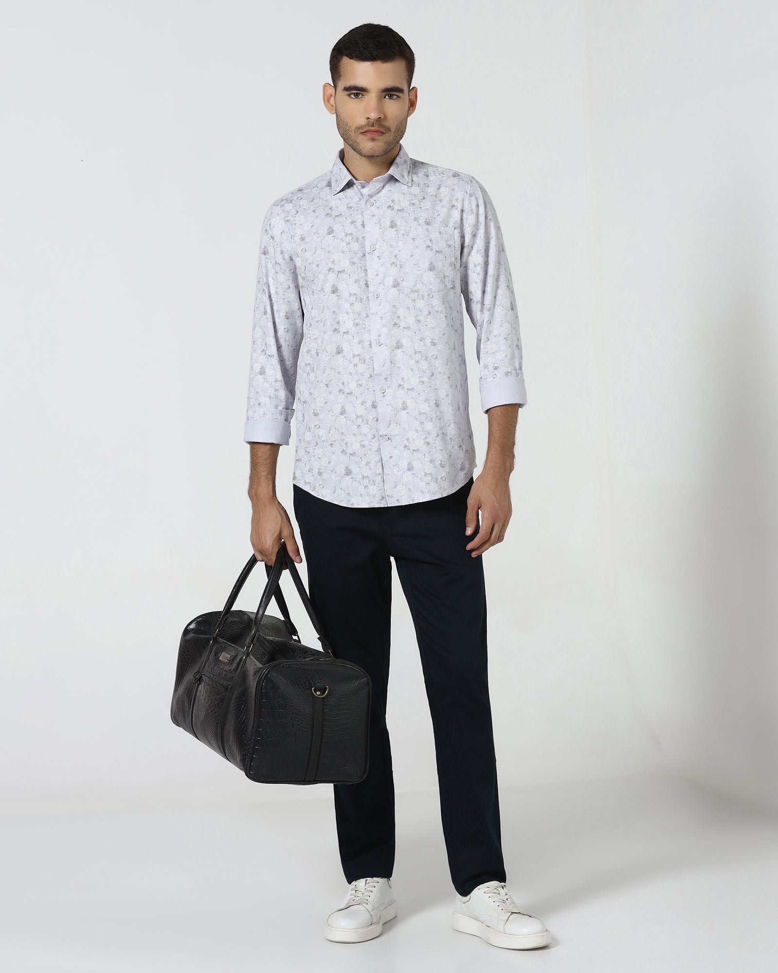 Lavender Printed Shirt - Rasol