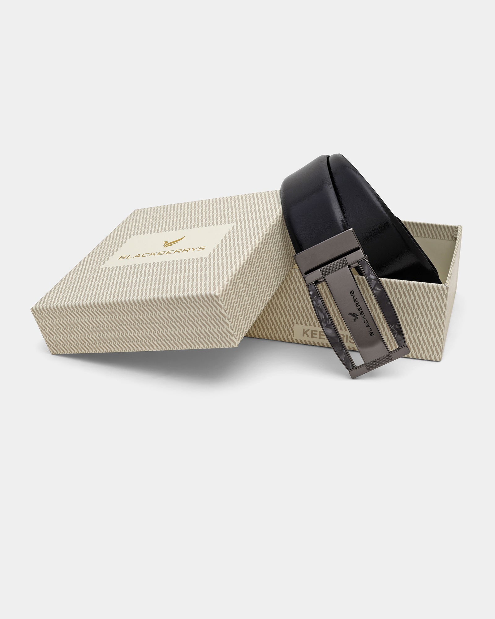 Leather Black Solid Belt - Alnoite