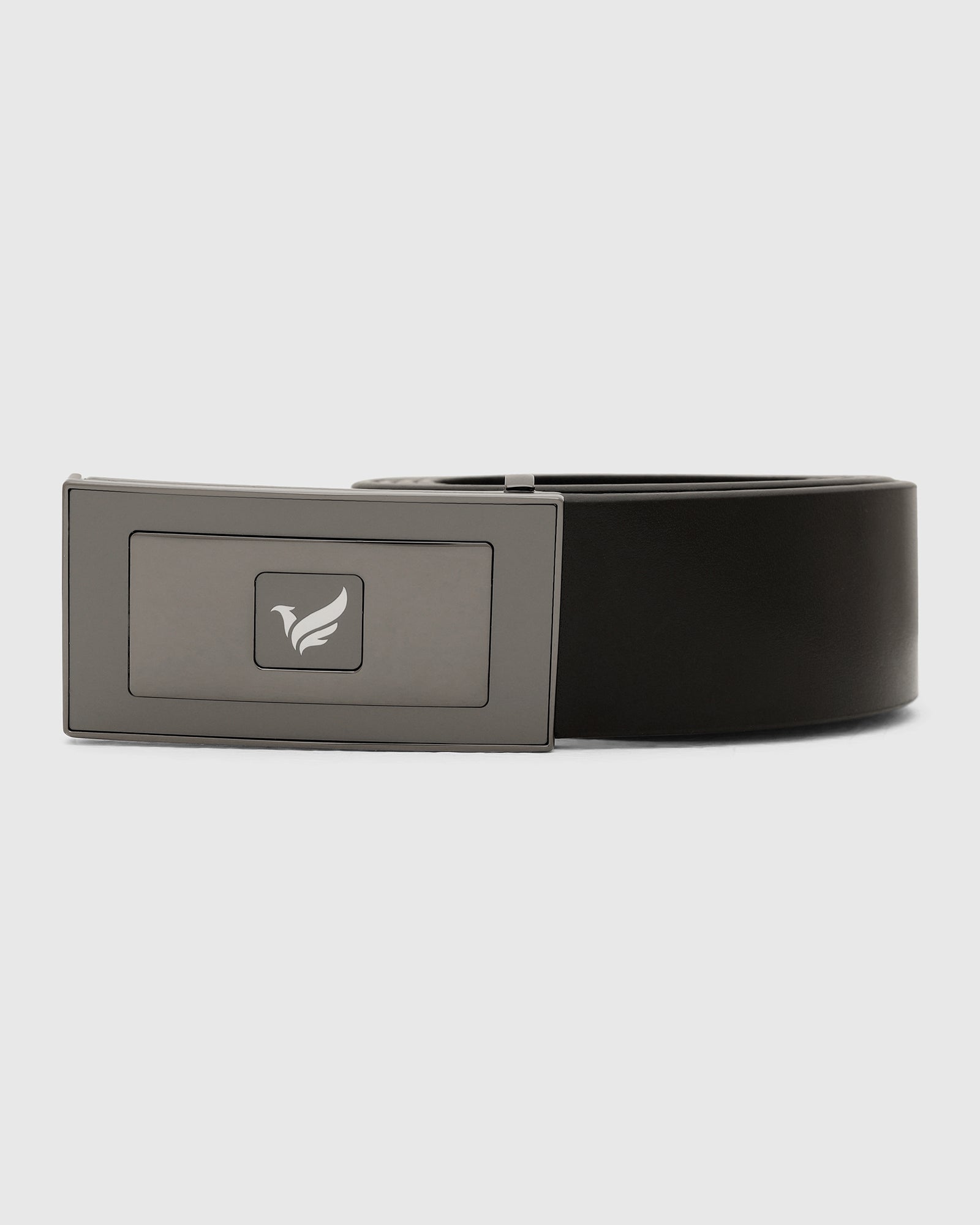 Leather Black Solid Belt - Visna