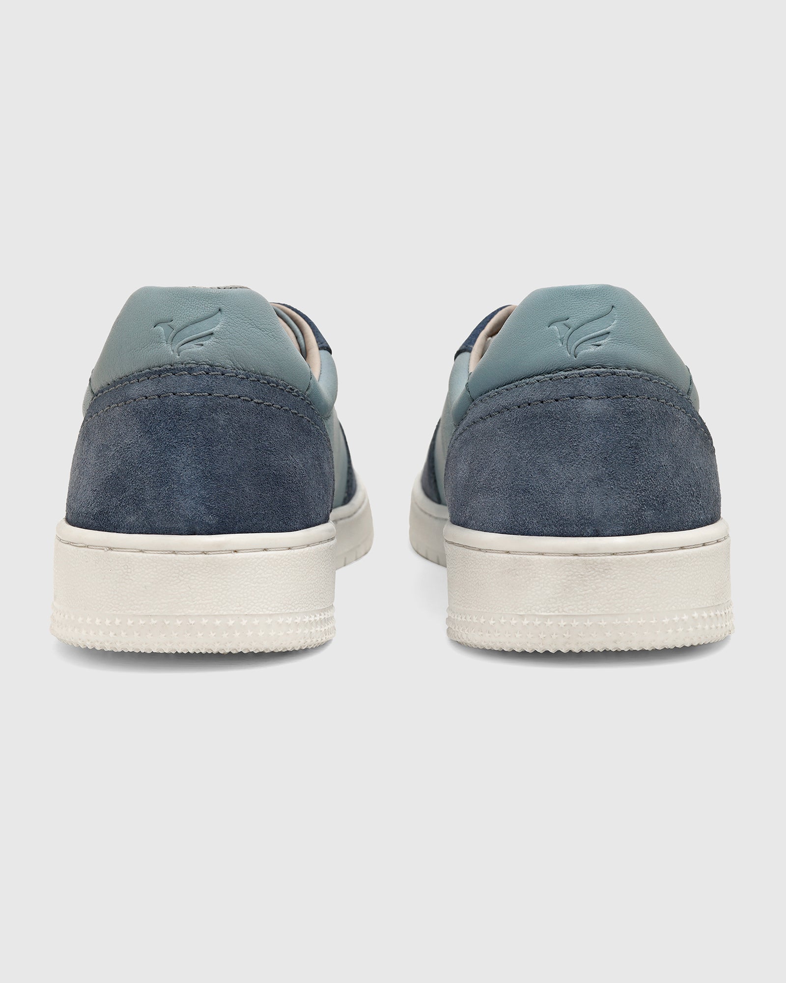 Leather Blue Solid Sneakers - Venice