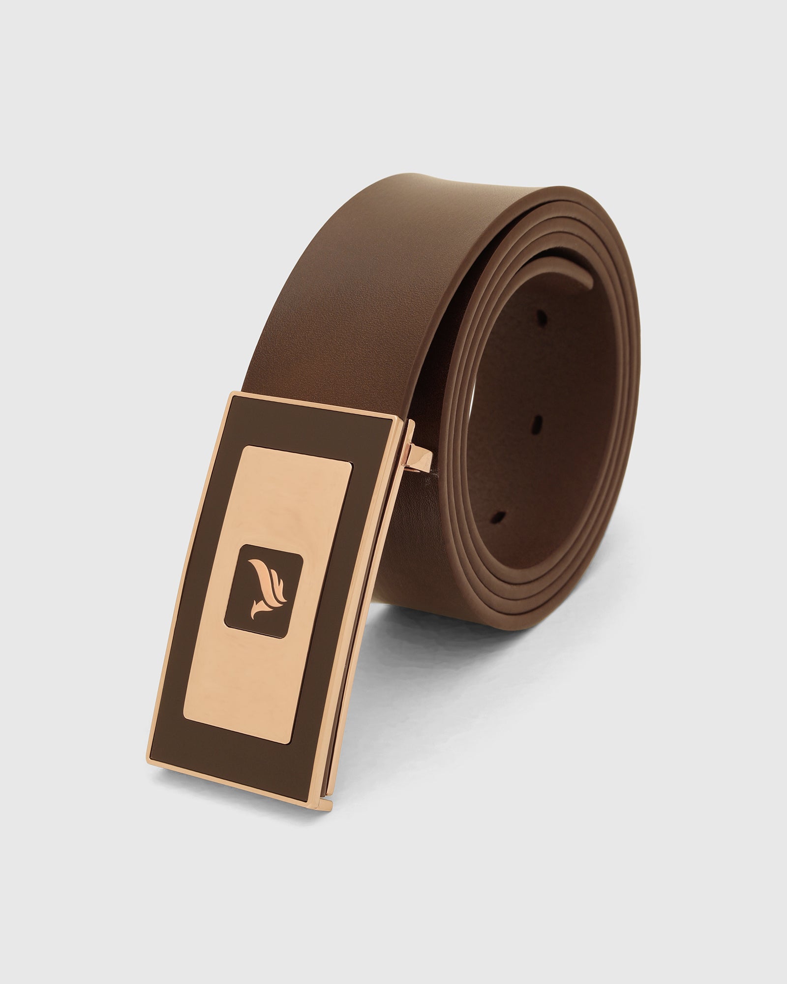 Leather Brown Solid Belt - Visna