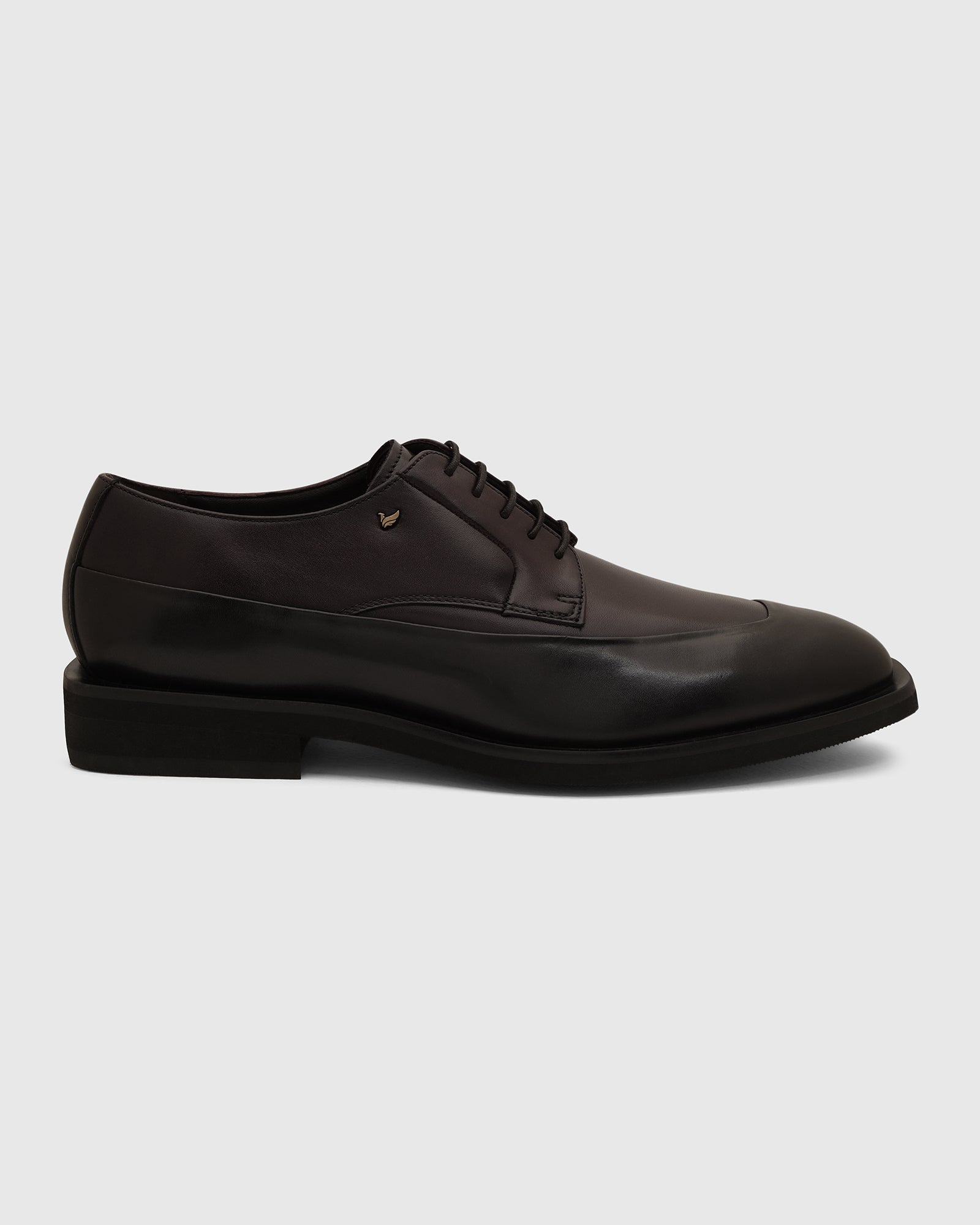 Leather Burgandy Solid Oxford Shoes - Vistara