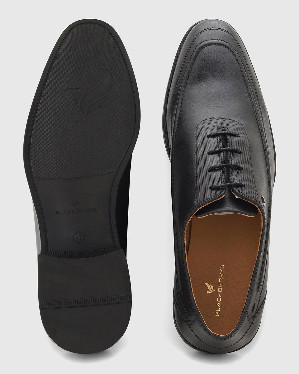 OXFORD SHOES WHITE MIX BLACK SHEEPSKIN