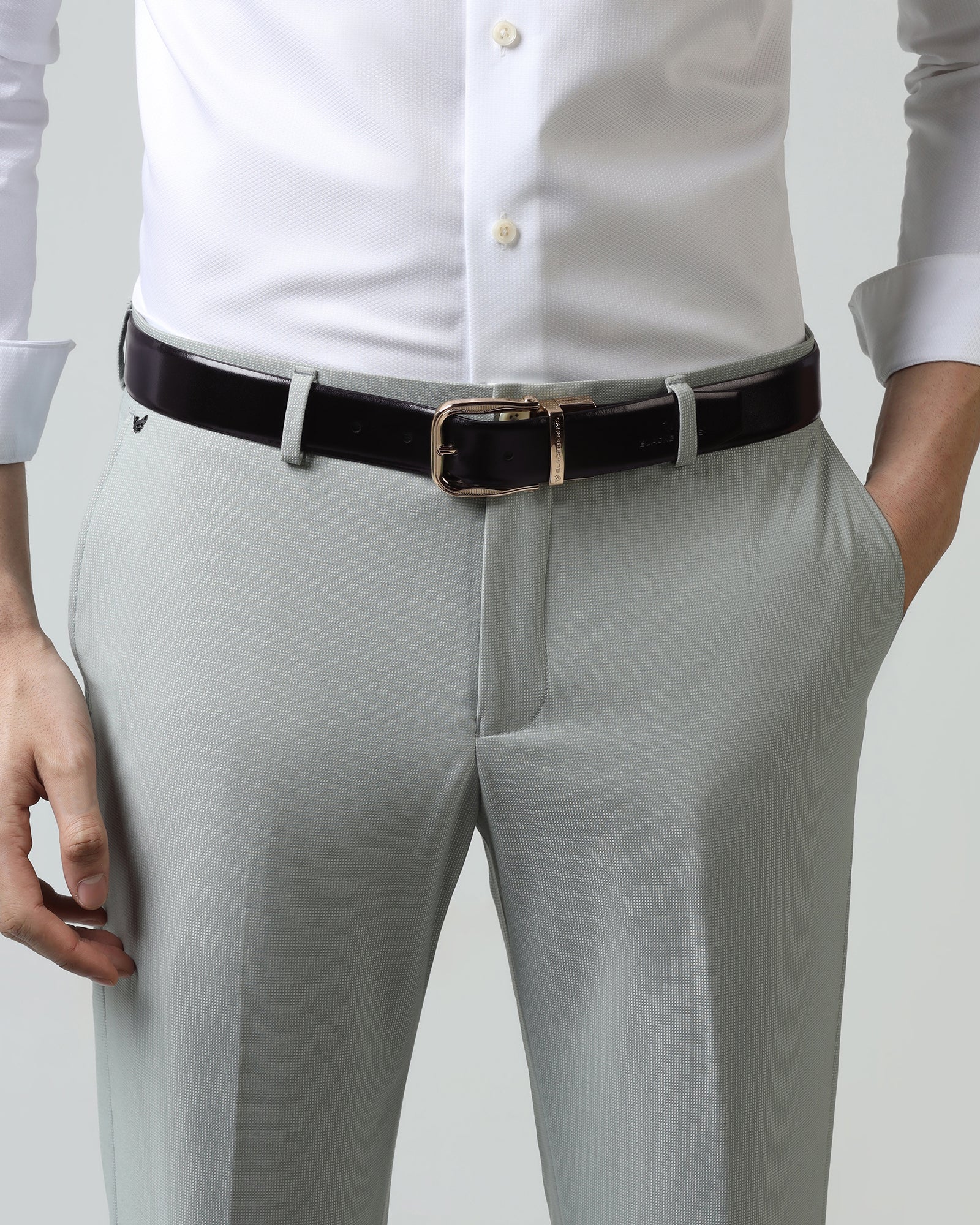 Leather Reversible Black & Brown Solid Belt - Vitus