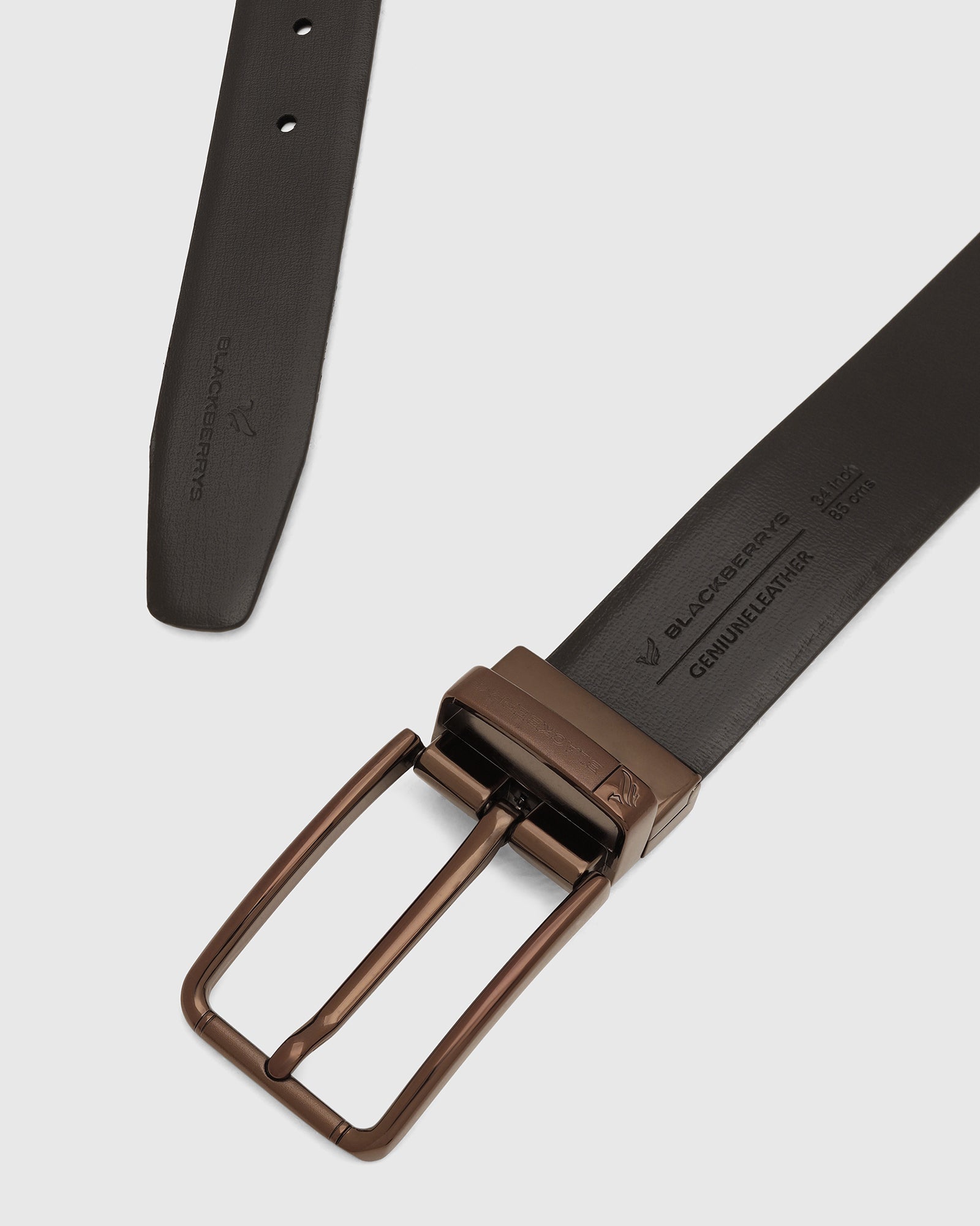 Leather Reversible Black & Brown Solid Belt - Vasil