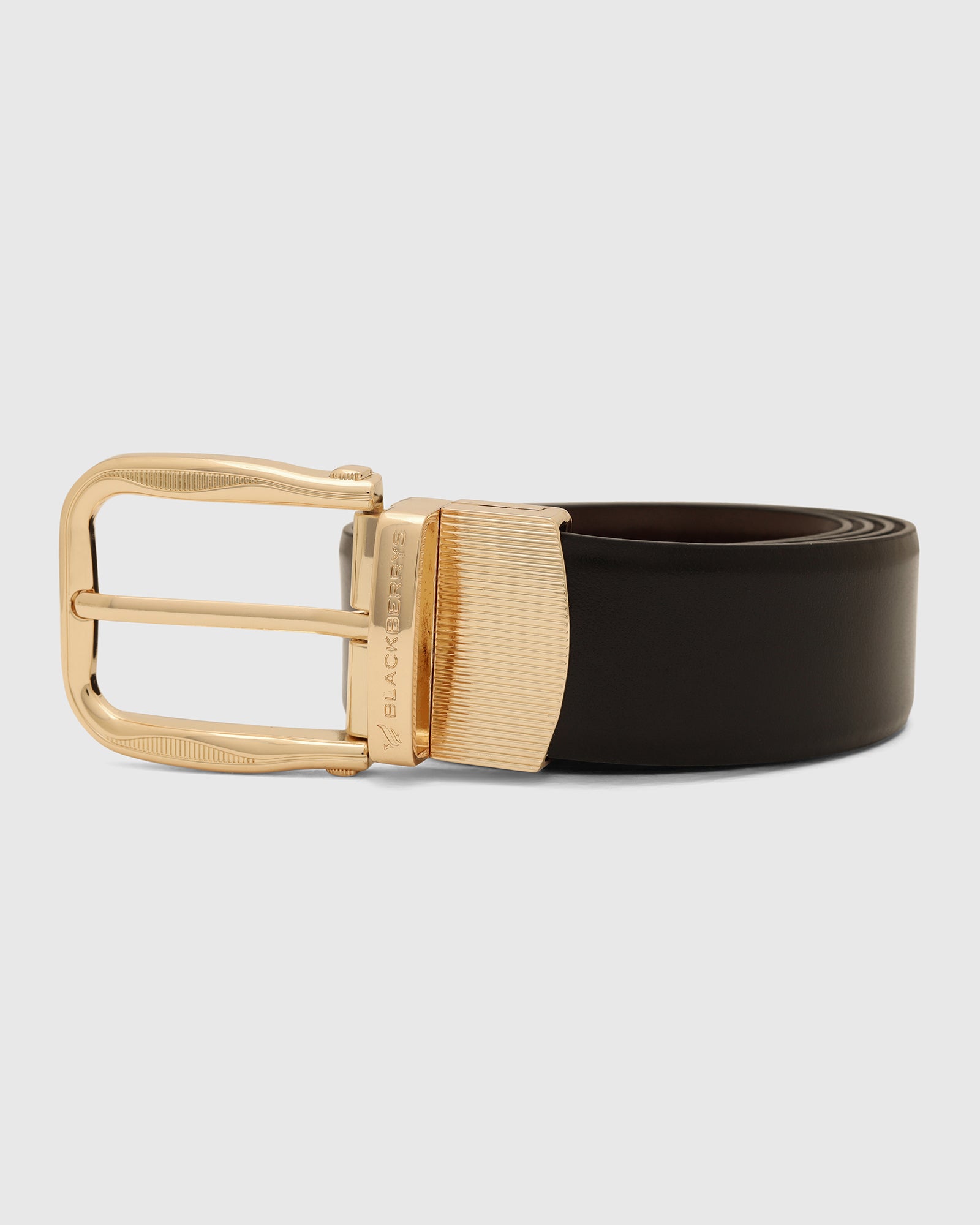 Leather Reversible Black & Brown Solid Belt - Vitus