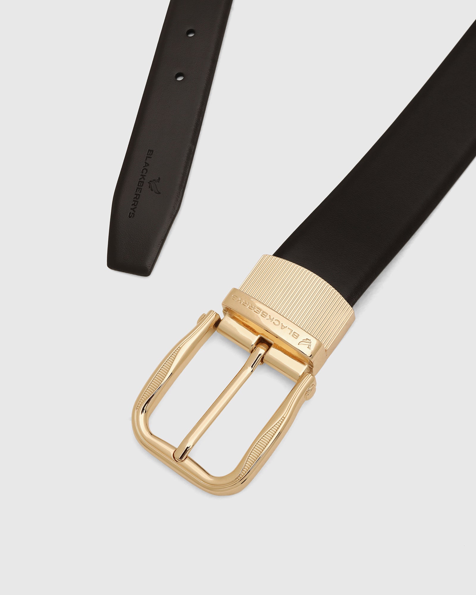 Leather Reversible Black & Brown Solid Belt - Vitus