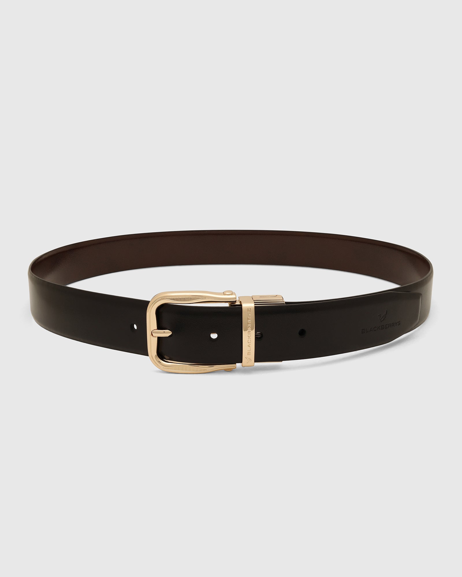 Leather Reversible Black & Brown Solid Belt - Vitus