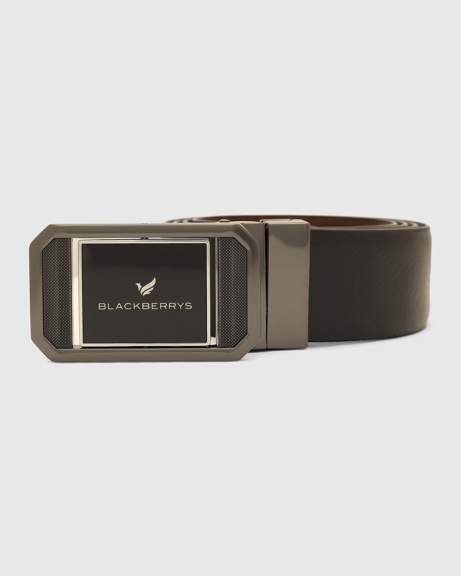 Leather Reversible Black & Burgundy Solid Belt - Vitor