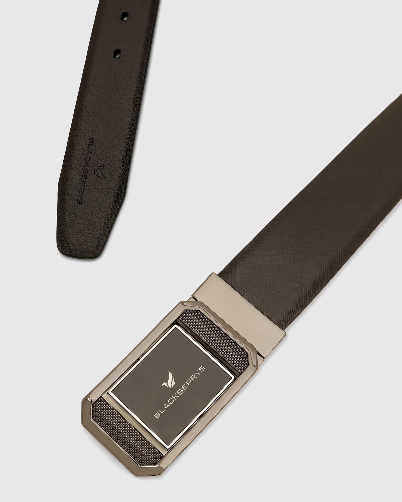 Leather Reversible Black & Burgundy Solid Belt - Vitor