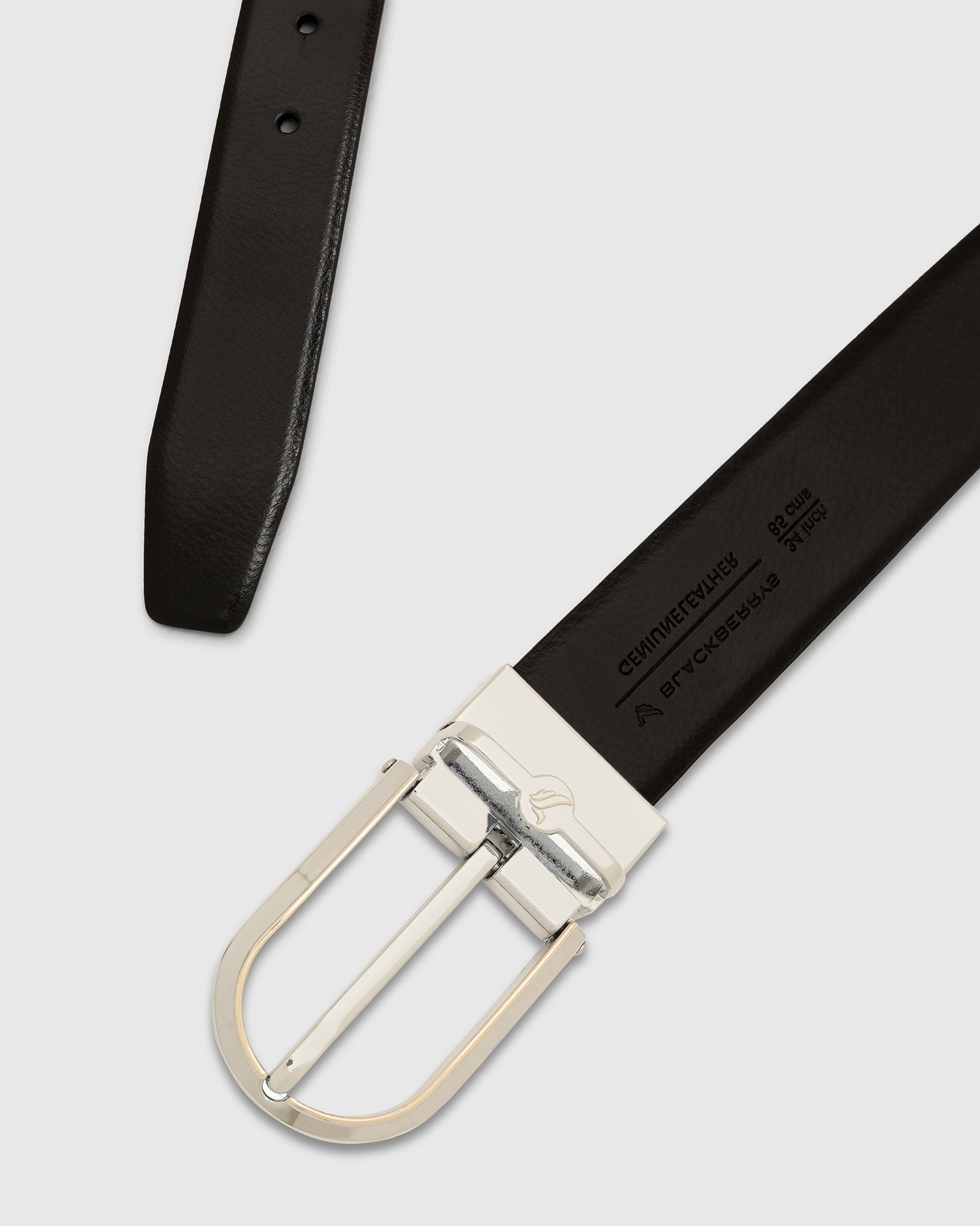 Leather Reversible Black & Tan Solid Belt - Valu