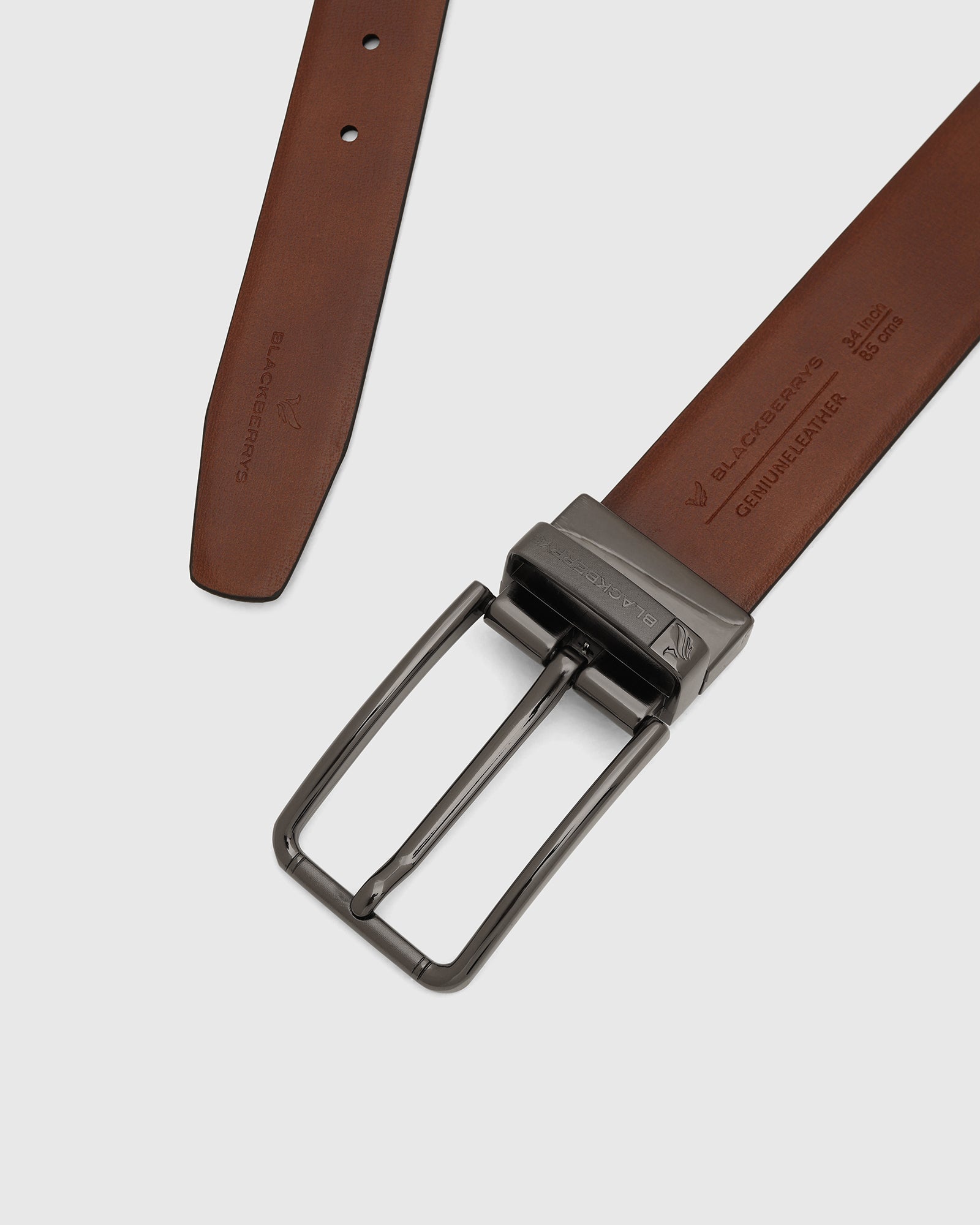 Leather Reversible Black & Tan Solid Belt - Vasil