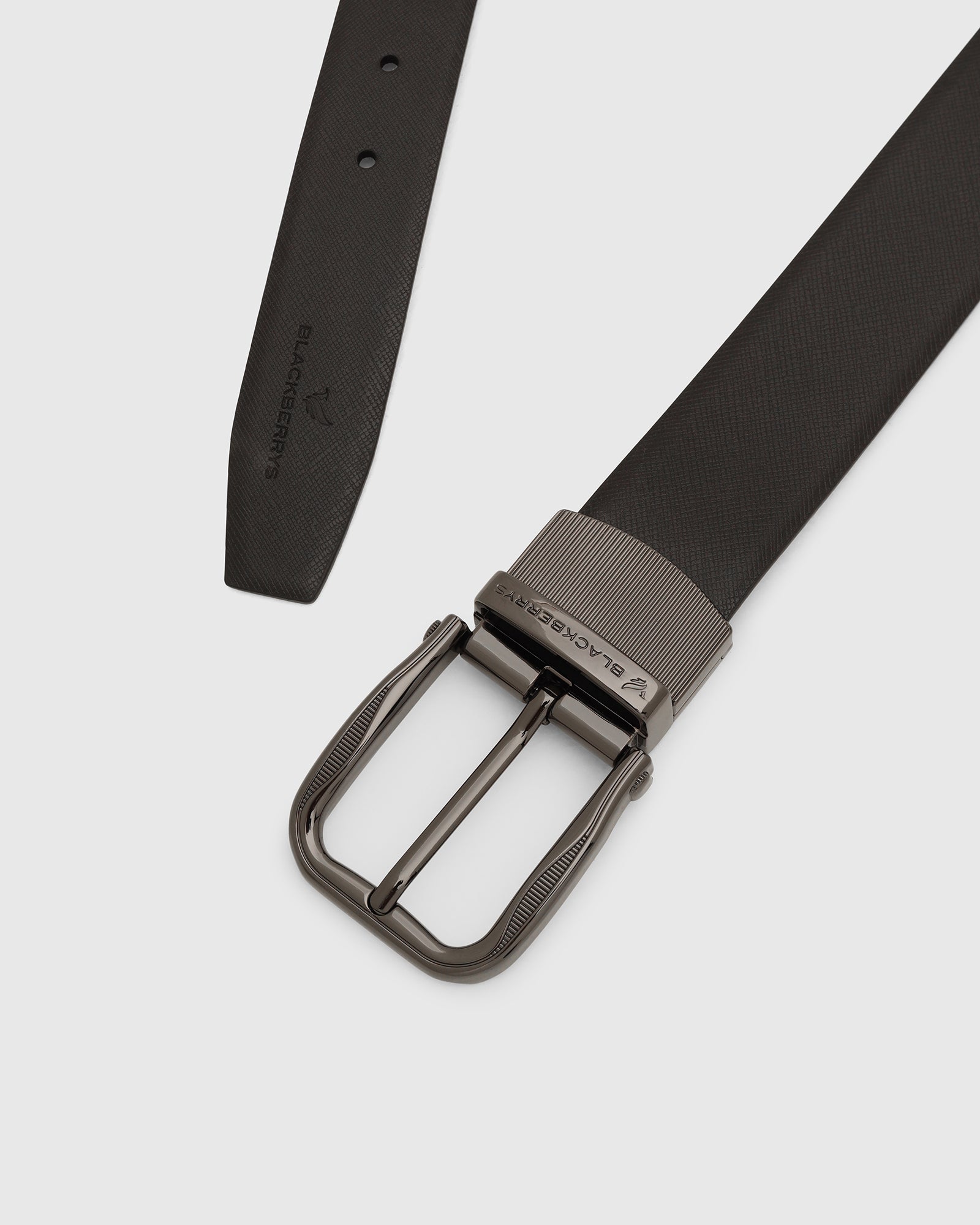 Leather Reversible Black & Tan Solid Belt - Vitus