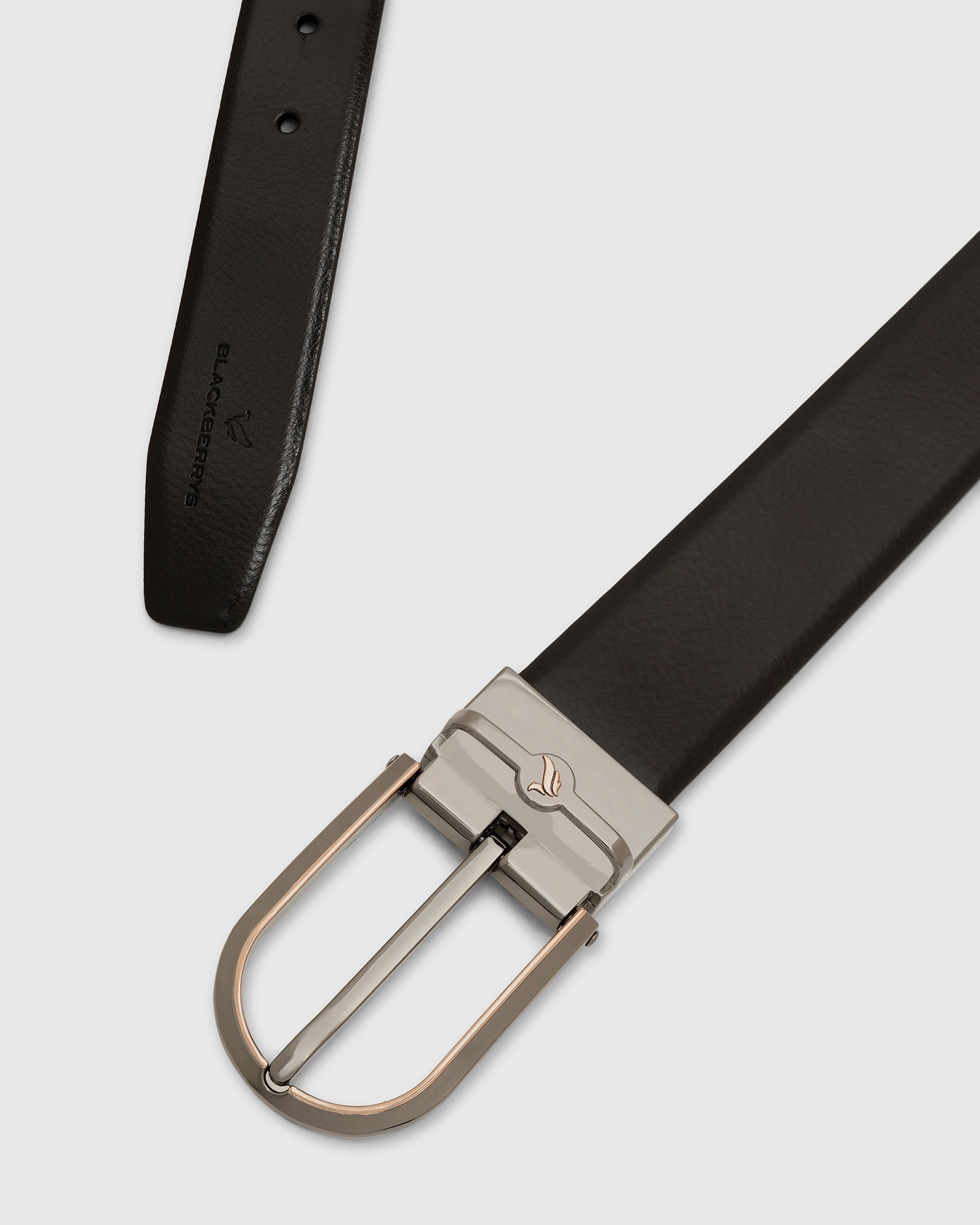 Leather Reversible Wine & Black Solid Belt - Valu