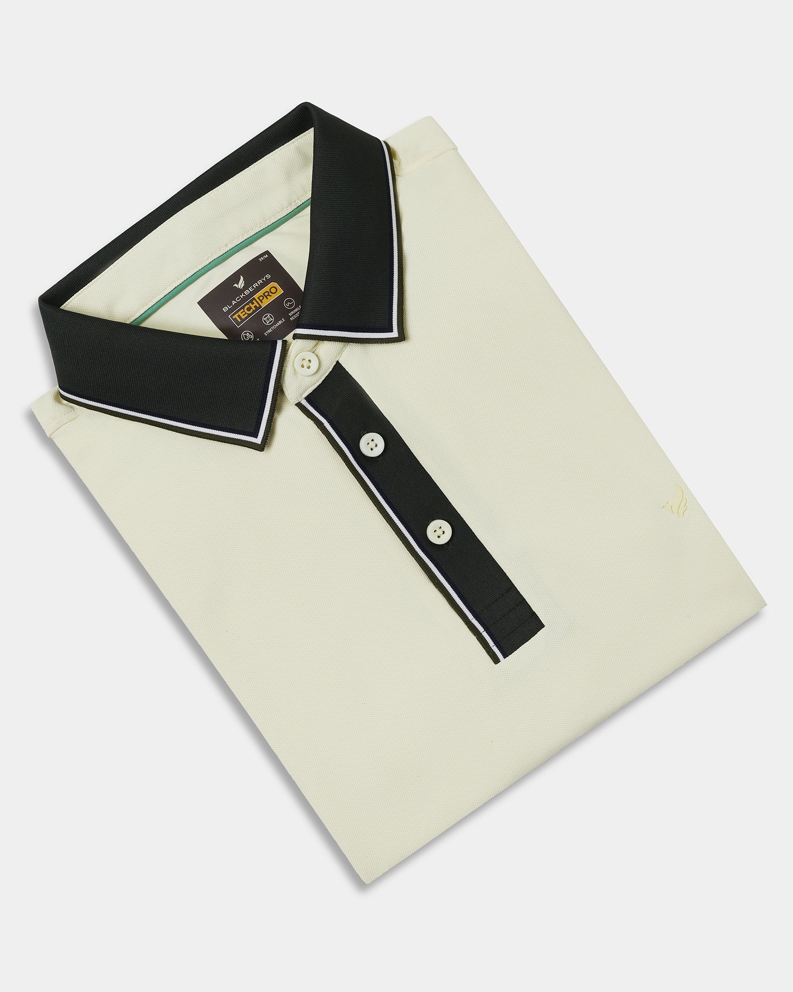 Lemon Yellow TechPro Solid Polo - Ron