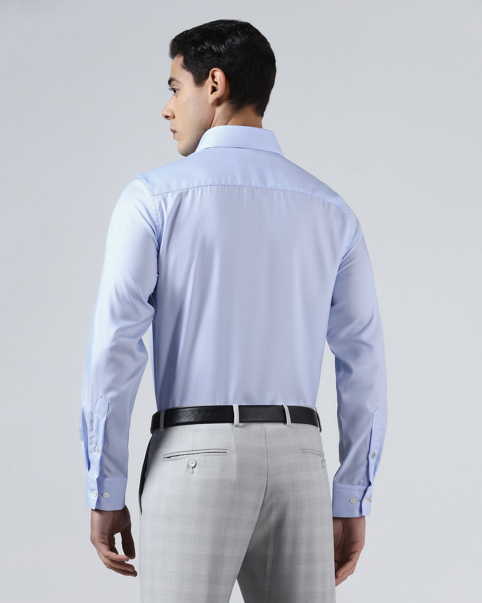 Light Blue Luxe Check Shirt - Guide