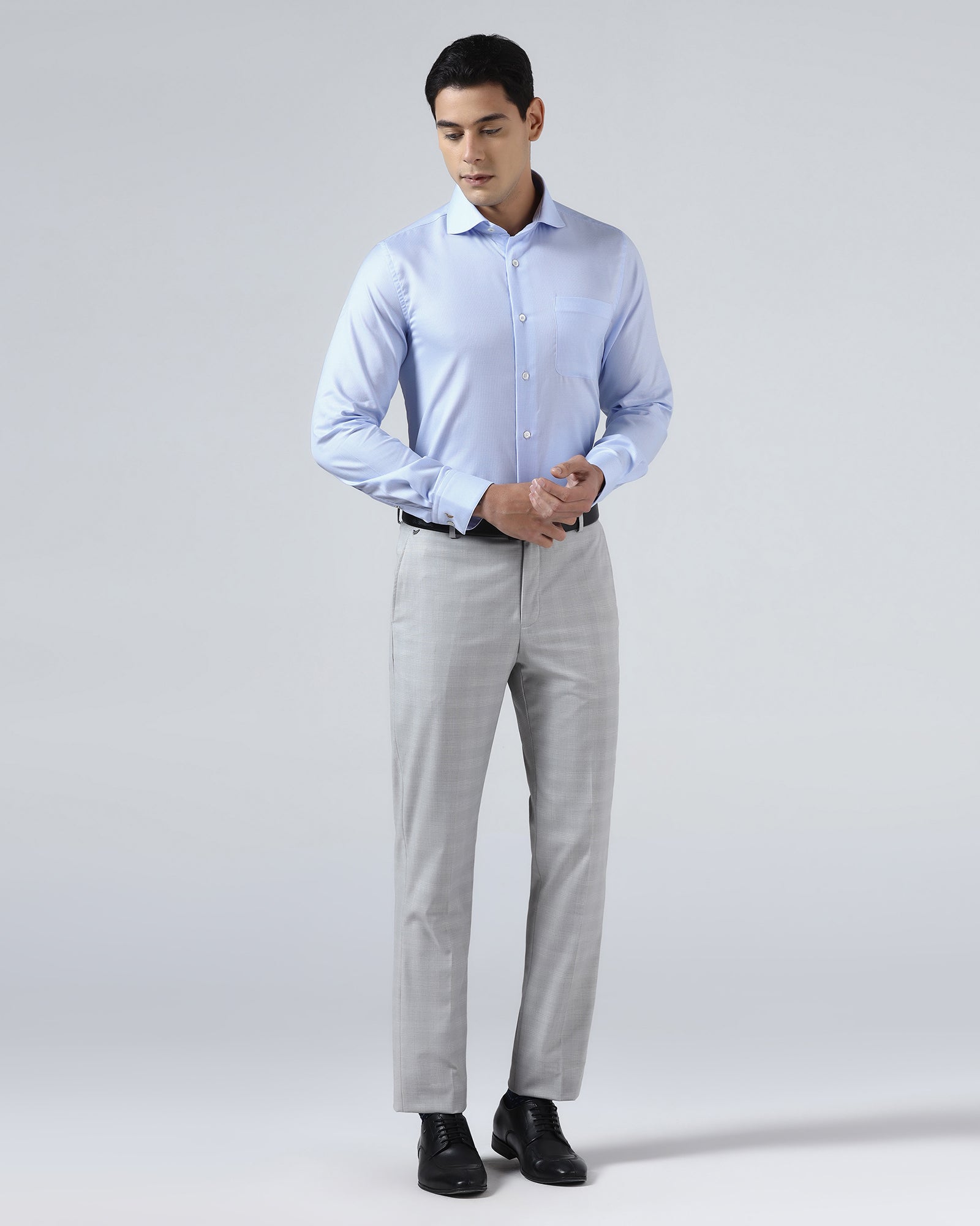 Light Blue Luxe Check Shirt - Guide