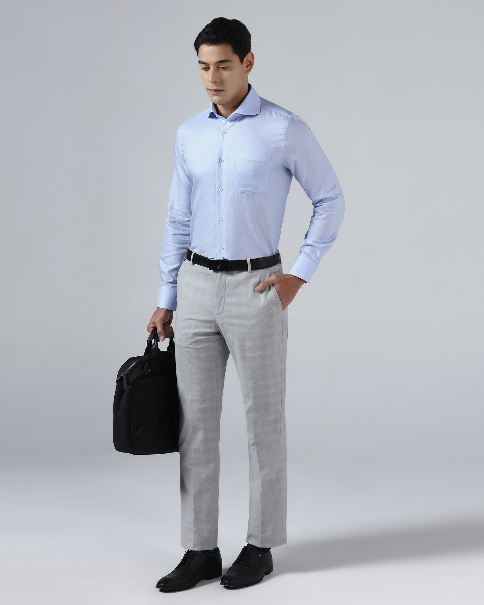 Light Blue Luxe Check Shirt - Guide