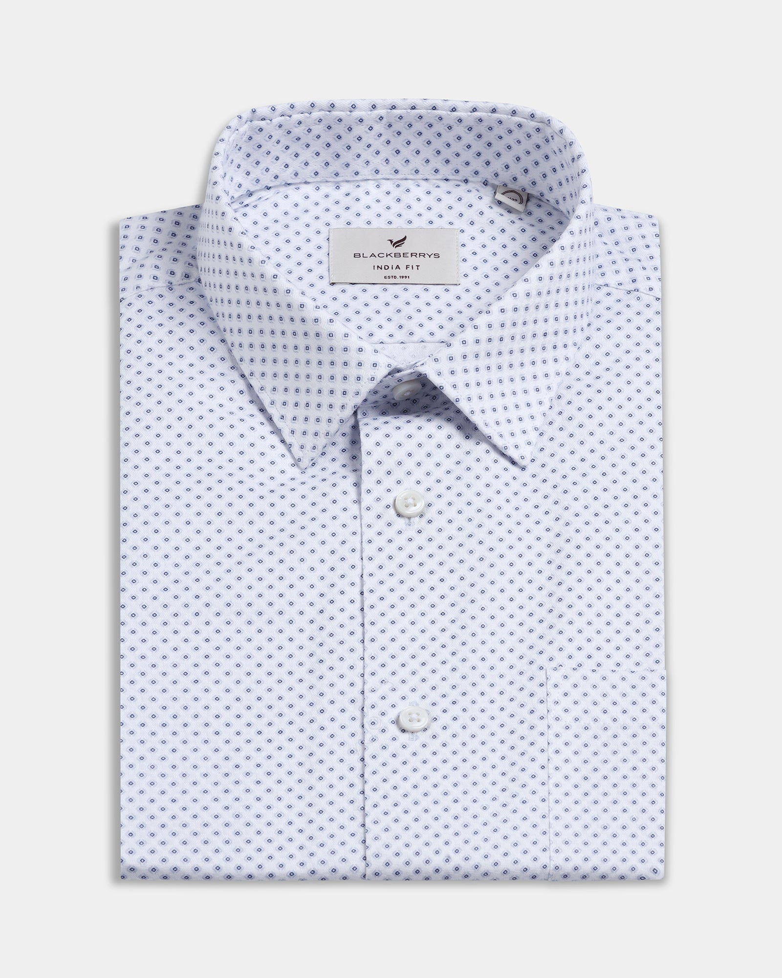 Light Blue Printed Shirt - Crystal