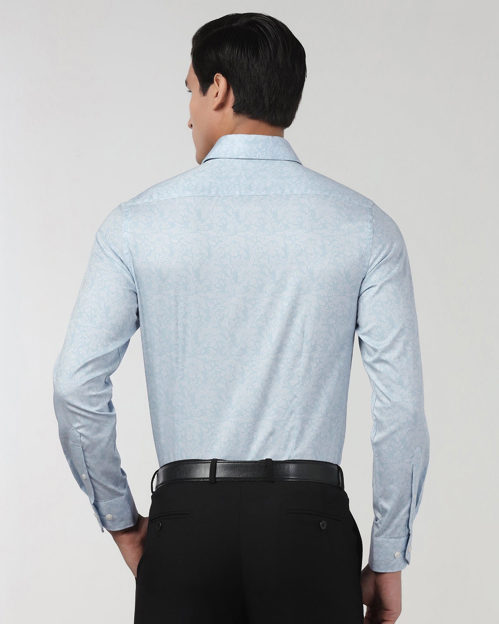 Light Blue Printed Shirt - Halen