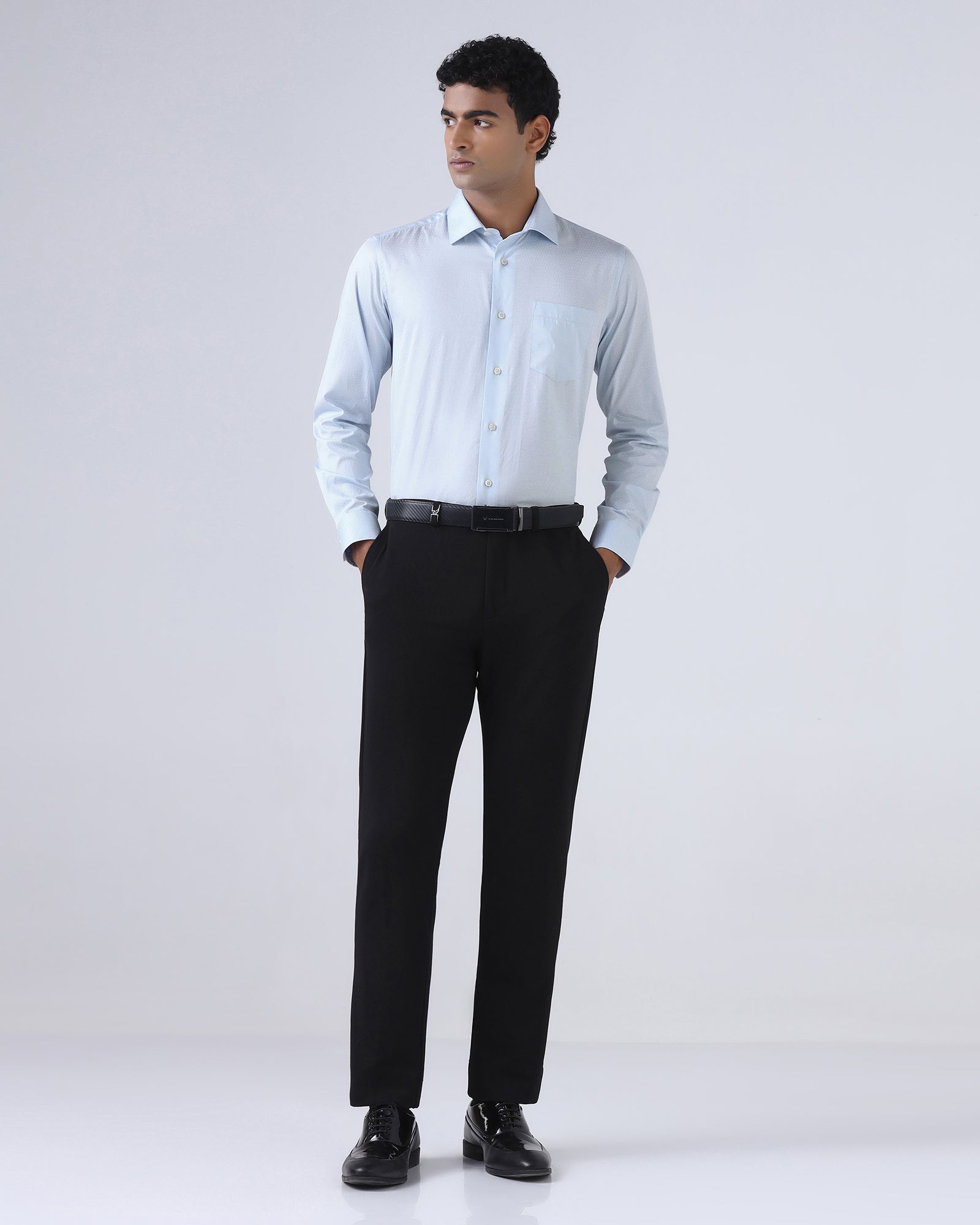 Light Blue Printed Shirt - Sherlock