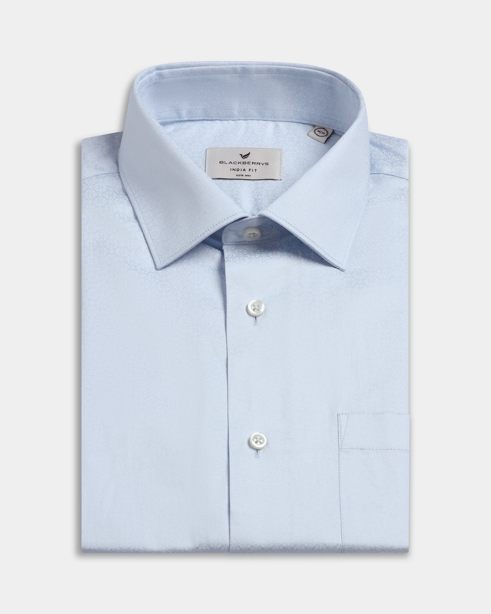 Light Blue Printed Shirt - Sherlock