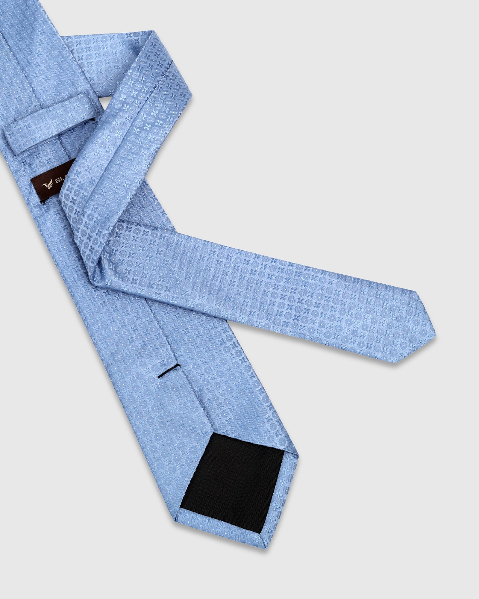 Light Blue Silk Jacquard Tie - Wayne