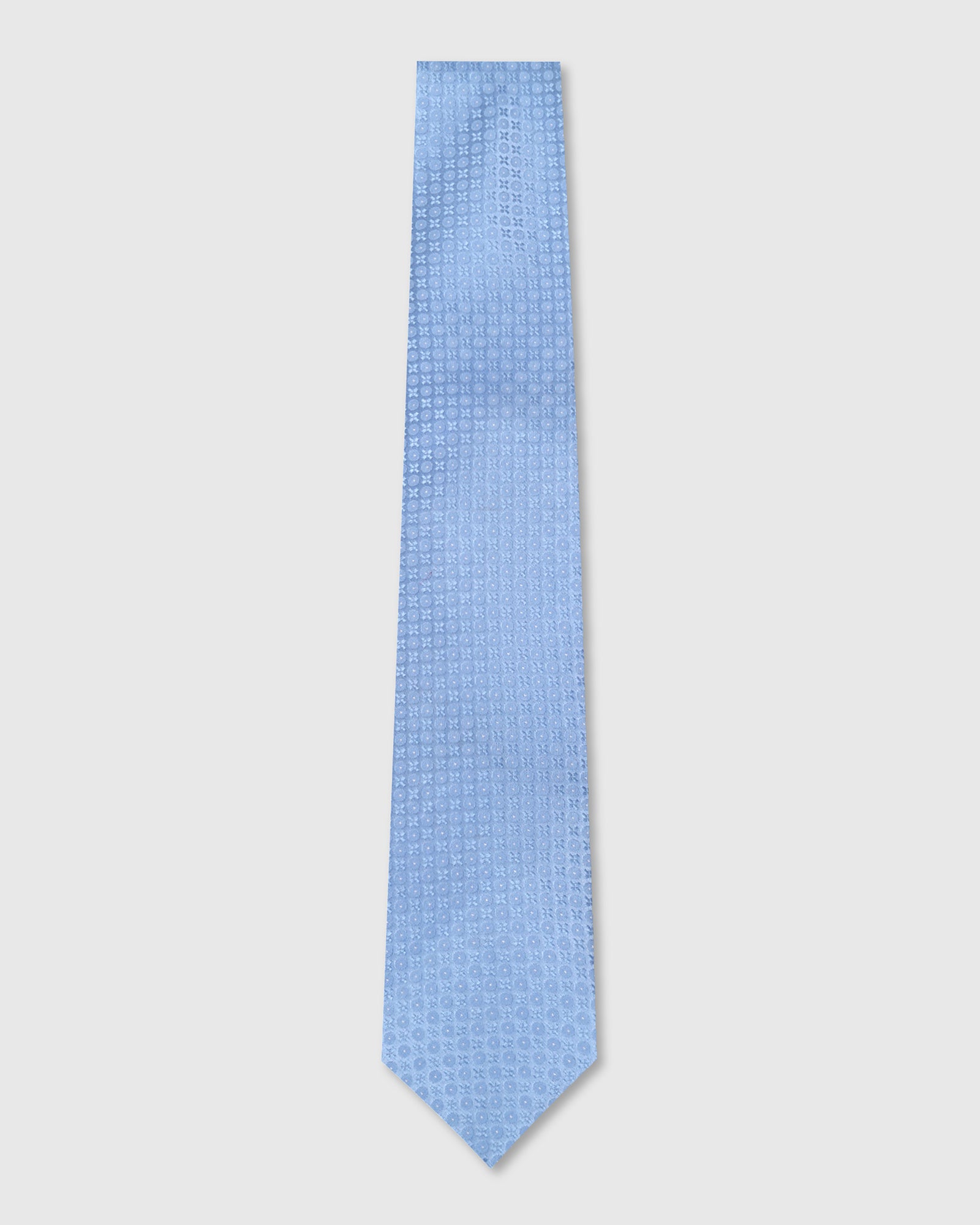 Light Blue Silk Jacquard Tie - Wayne