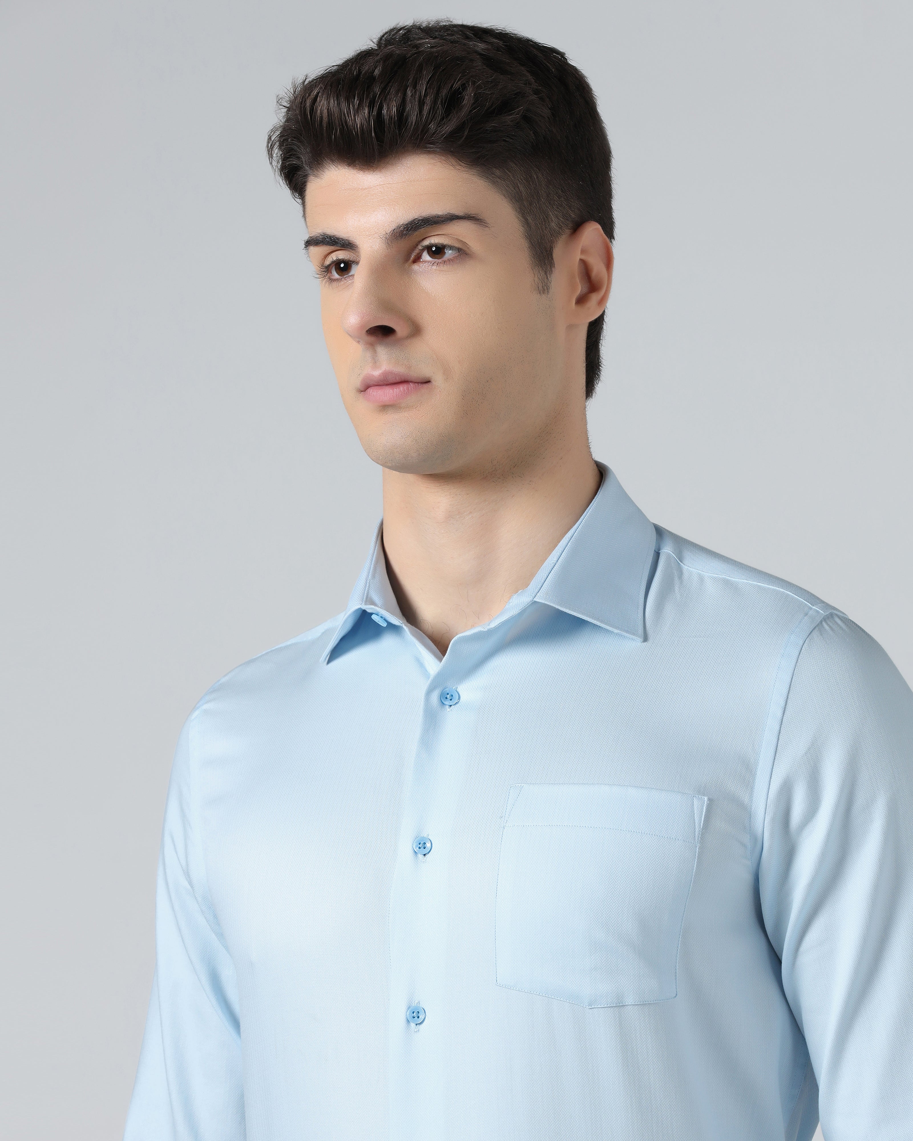 Light Blue Textured Shirt - Gladius