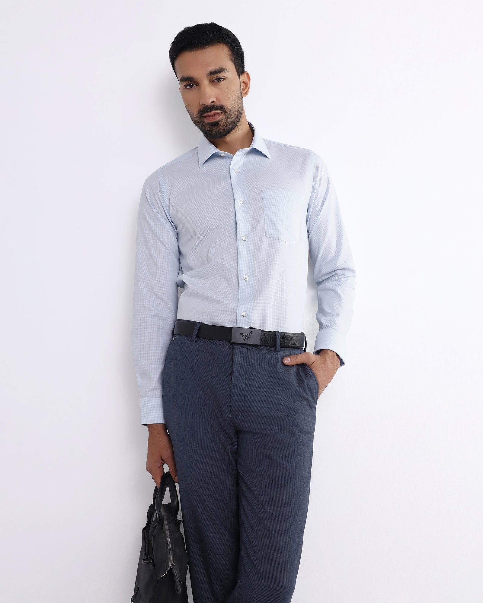 Light Blue Textured Shirt - Thorn