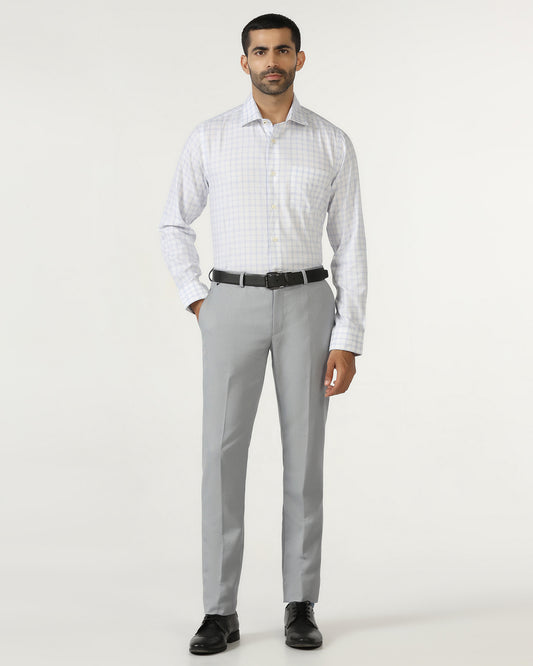 Light Blue Textured Trouser - Templeton