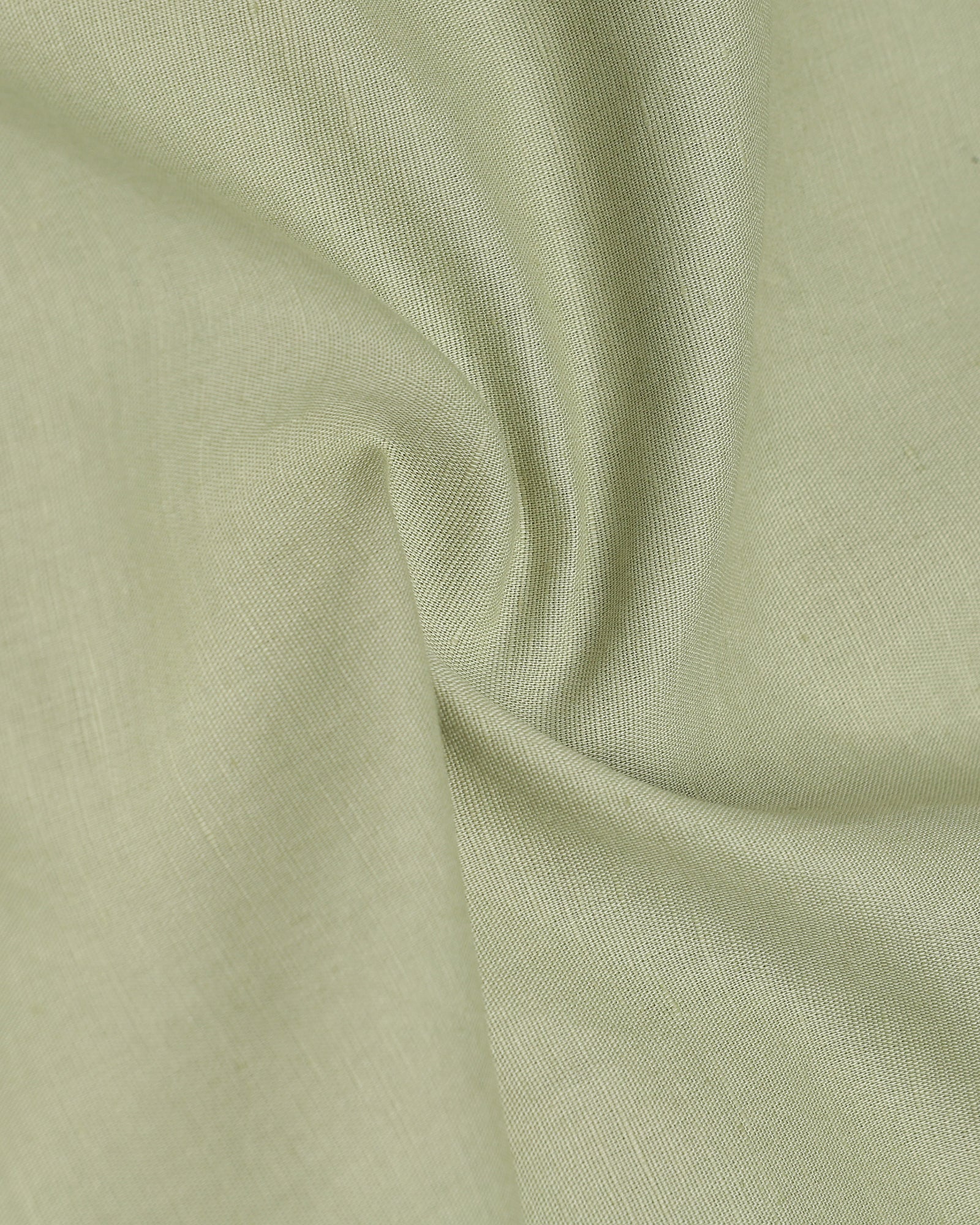 Light Green Half Sleeve Linen Solid Shirt - Cleo