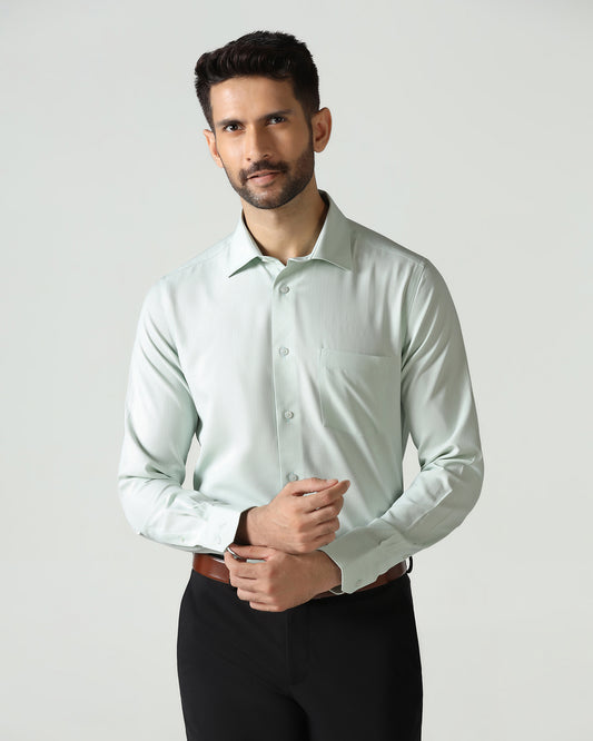 Light Green Non Iron Textured Shirt - Racob