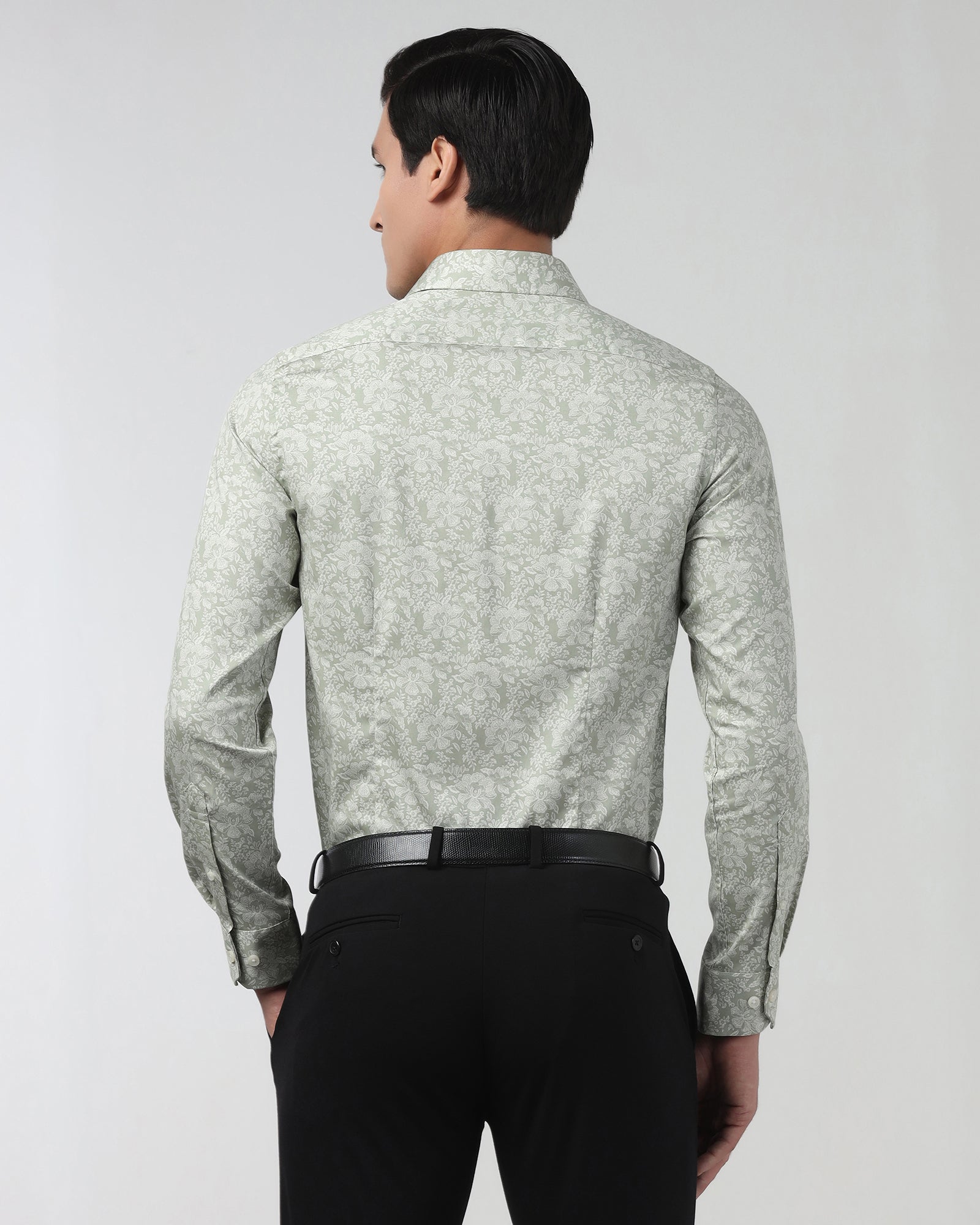 Light Green Printed Shirt - Halen