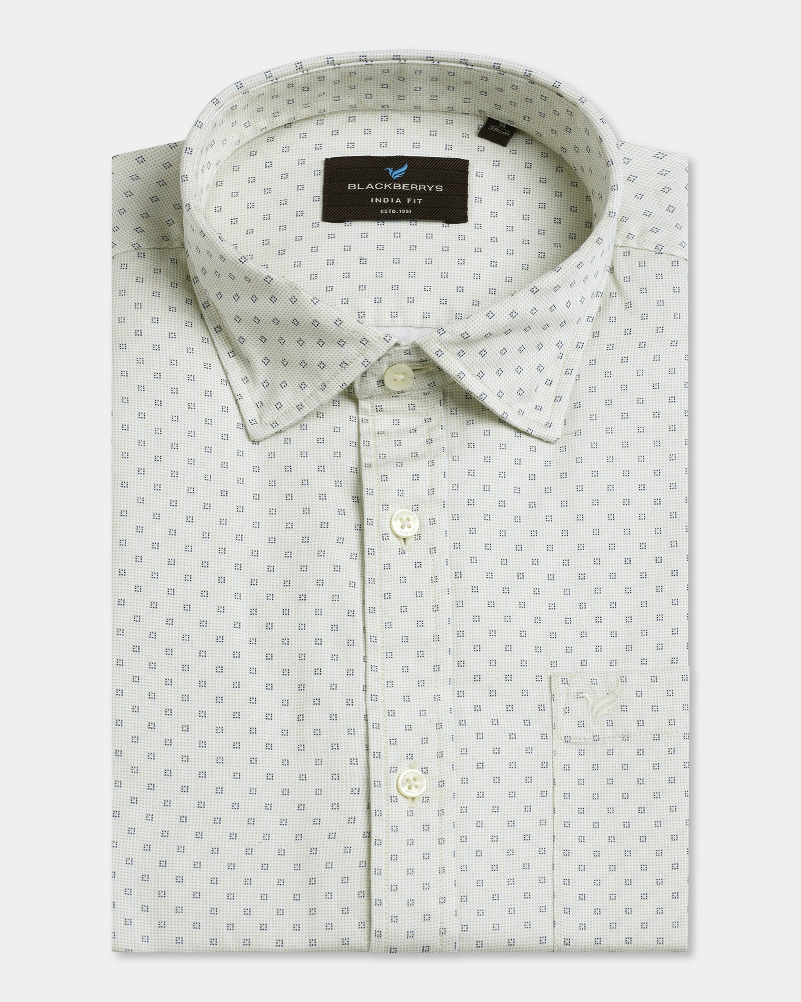 Light Green Printed Shirt - Sarol