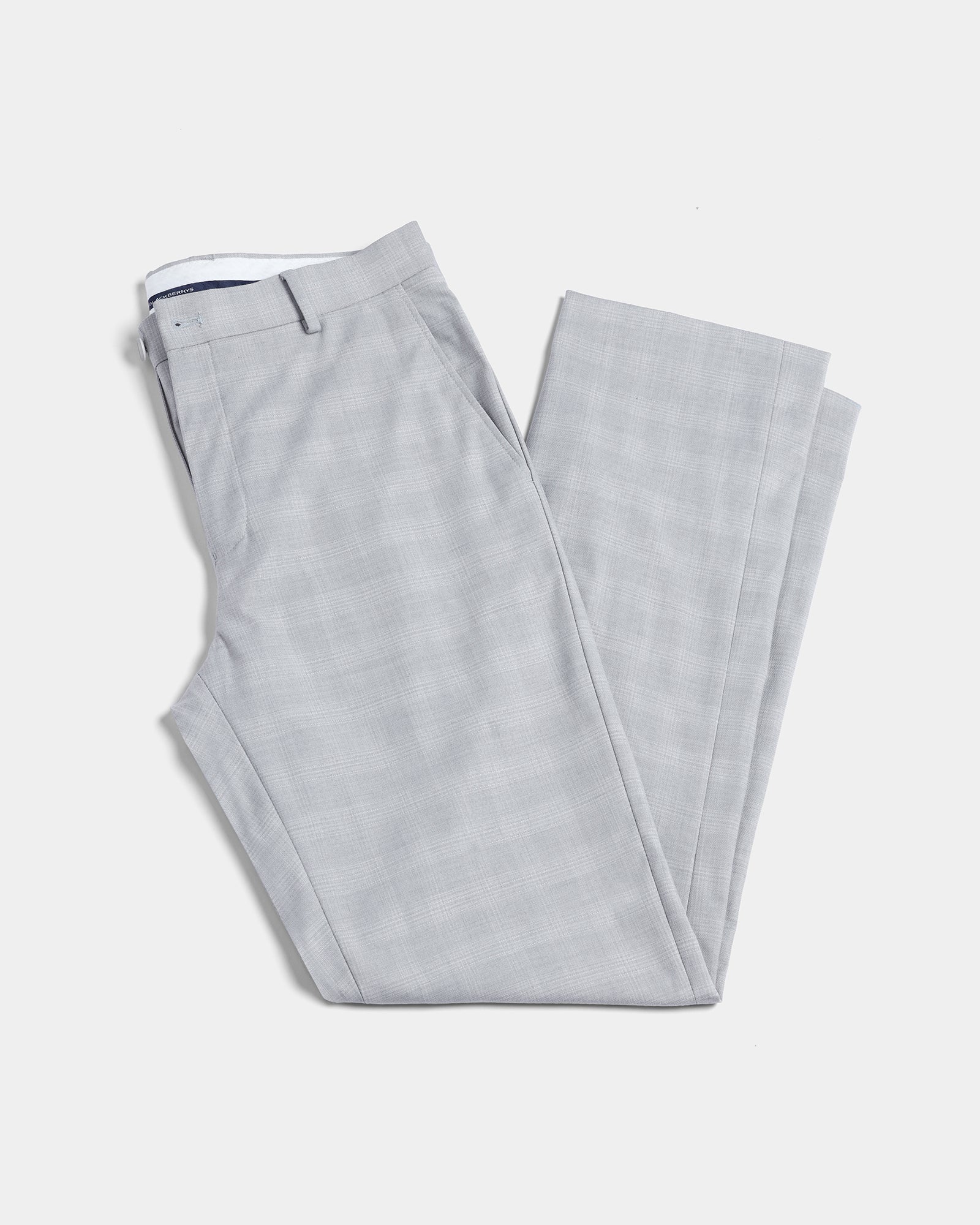 Light Grey Check Trouser - Rogers