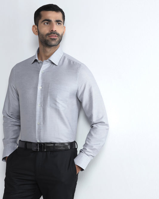 Light Grey Luxe Solid Shirt - Pilot