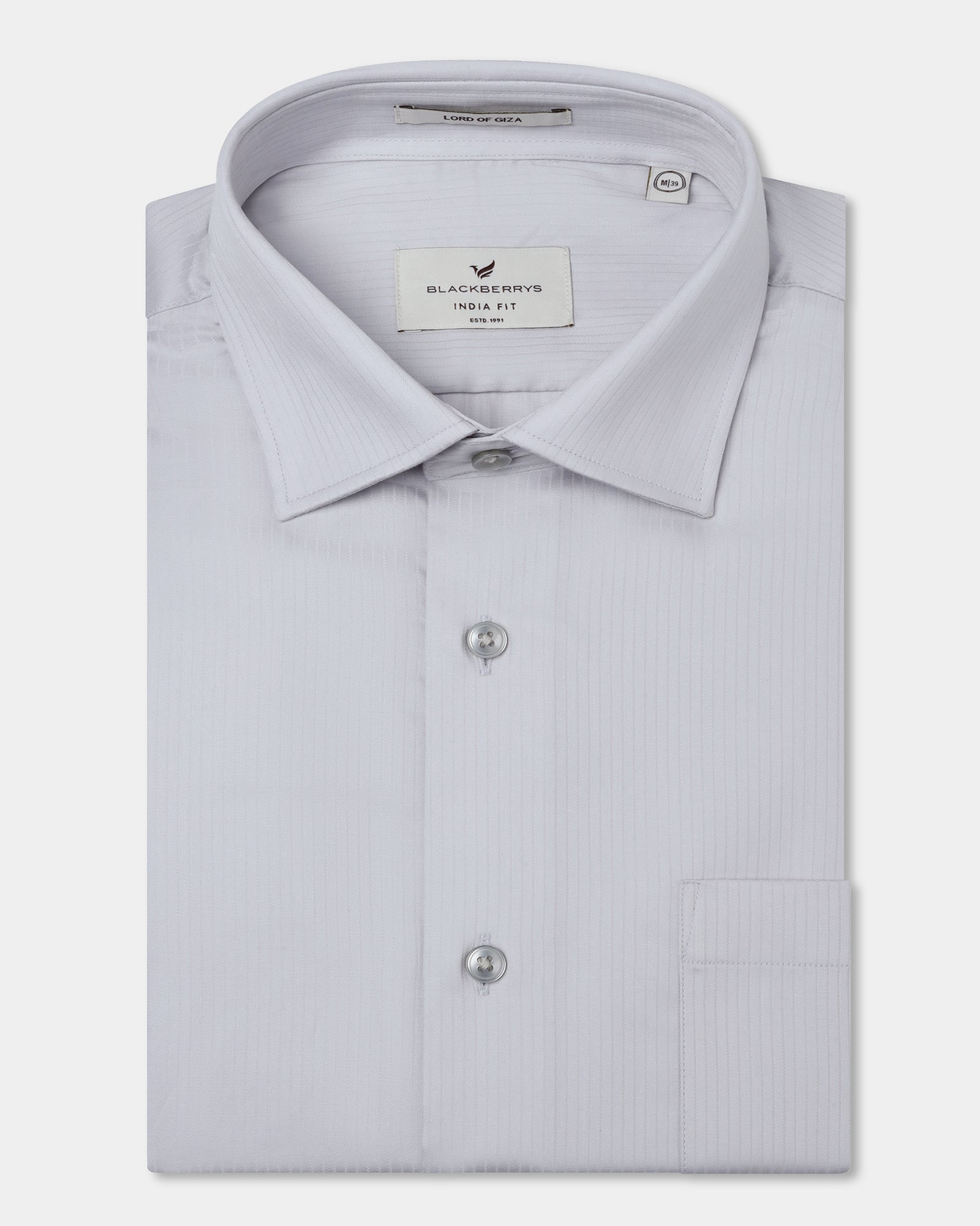 Light Grey Stripe Shirt - Syros