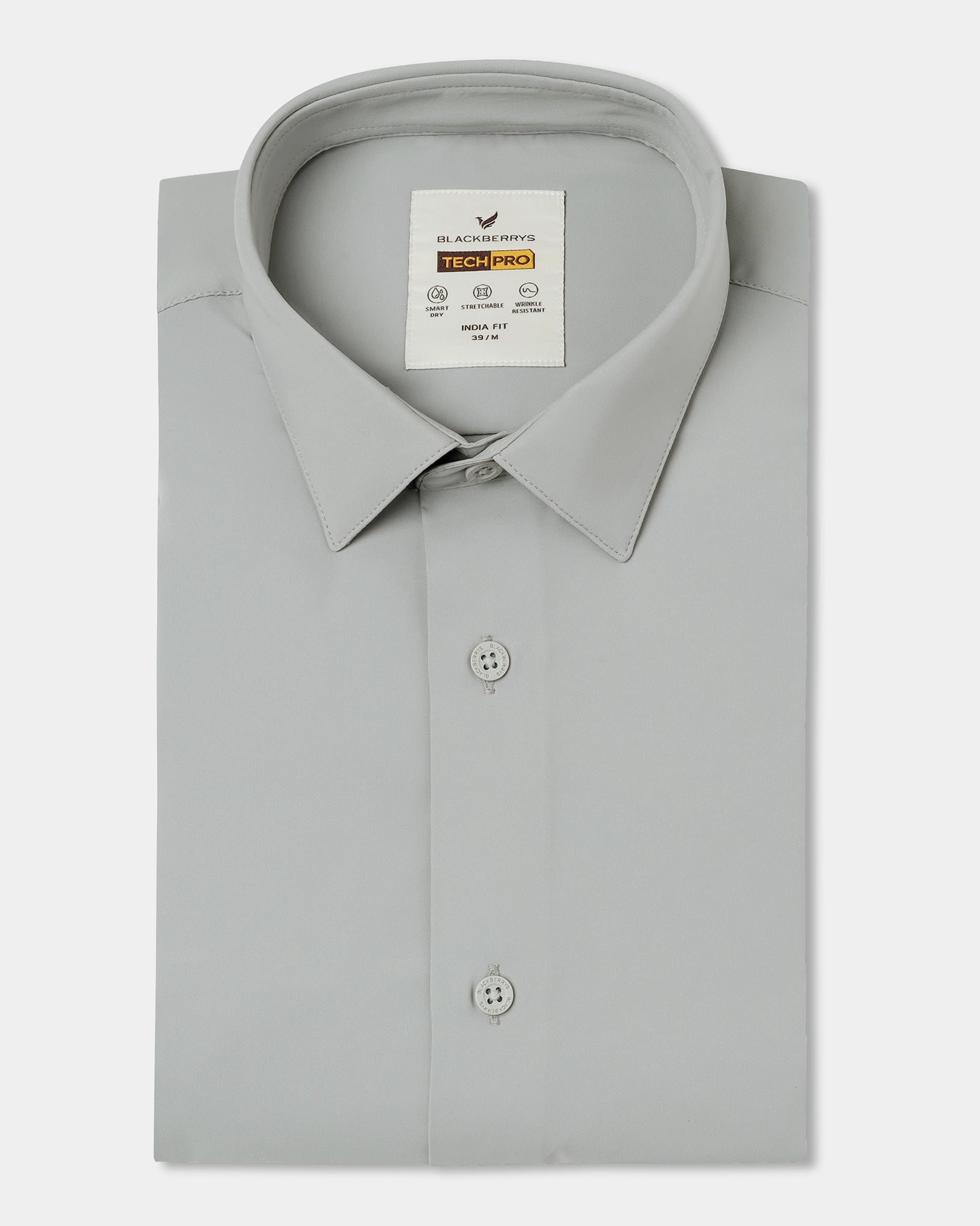 Light Grey TechPro Solid Shirt - Shephard