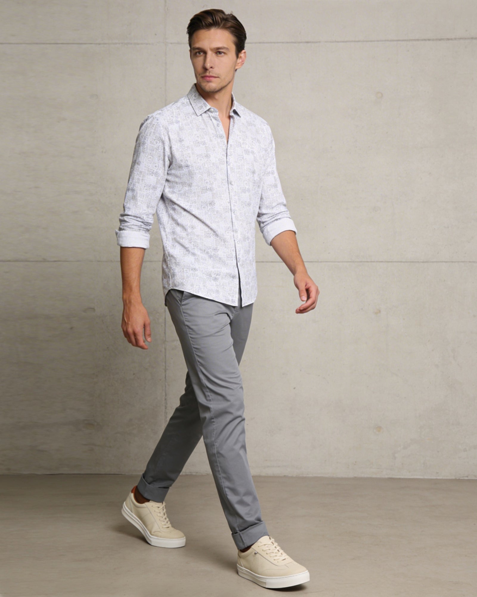 Light Grey Textured Khaki - Welder