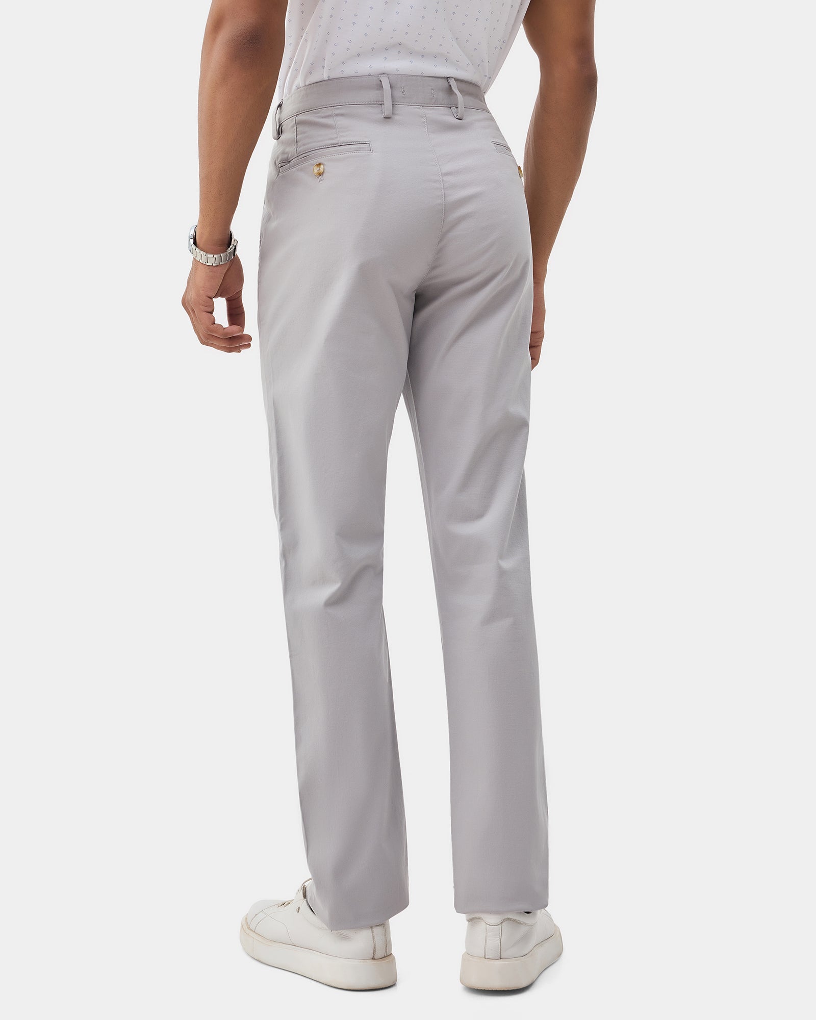 Light Grey Textured Khakis - Eiger