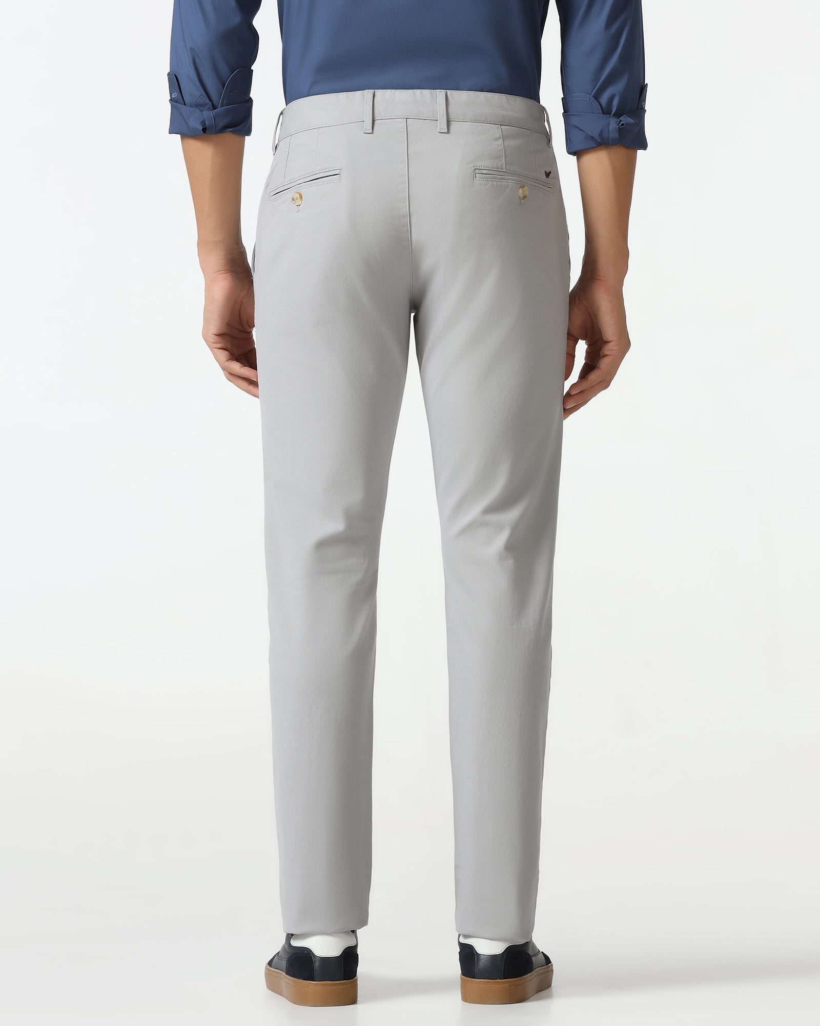 Light Grey Textured Khakis - Kary