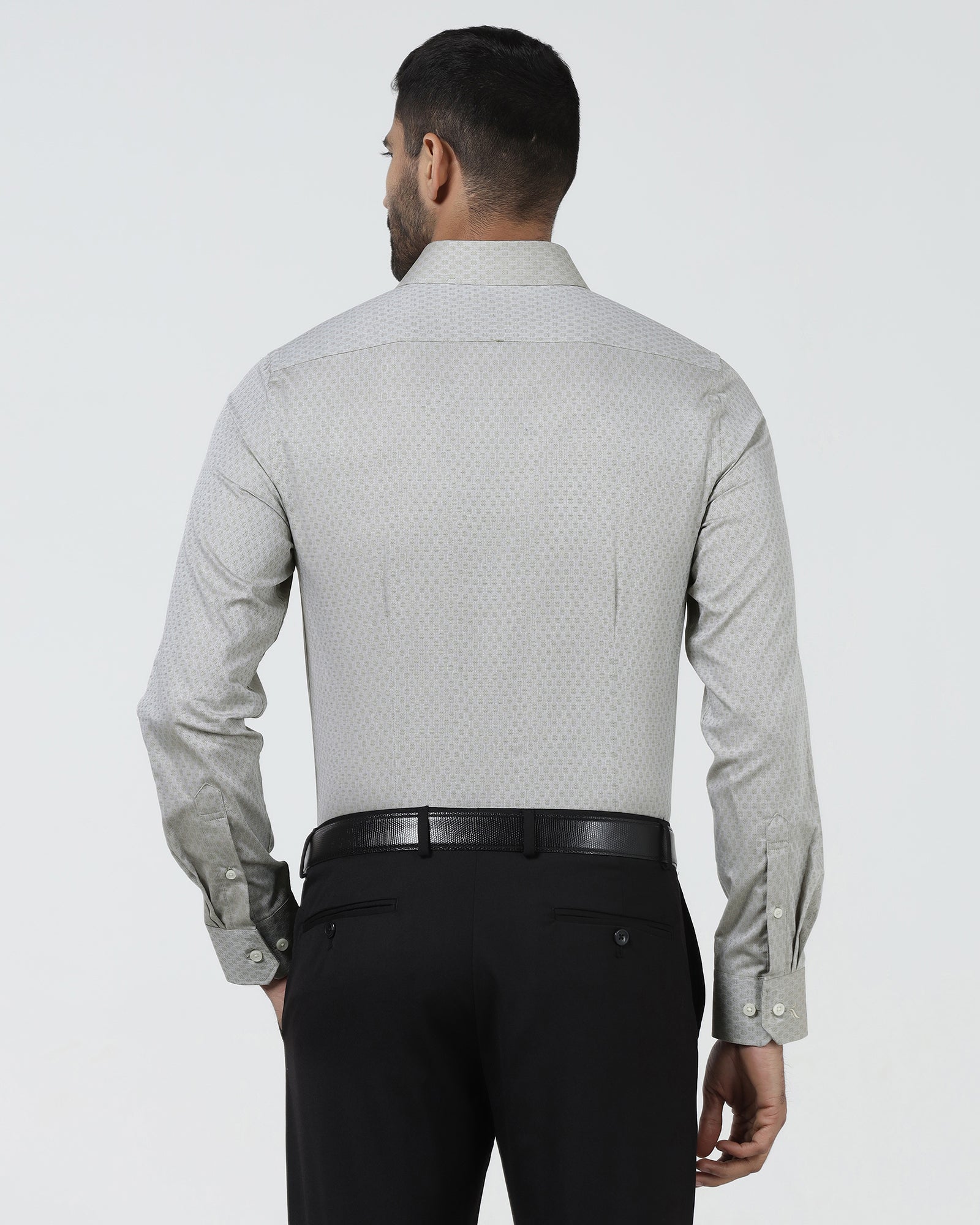 Light Olive Textured Shirt - Seon