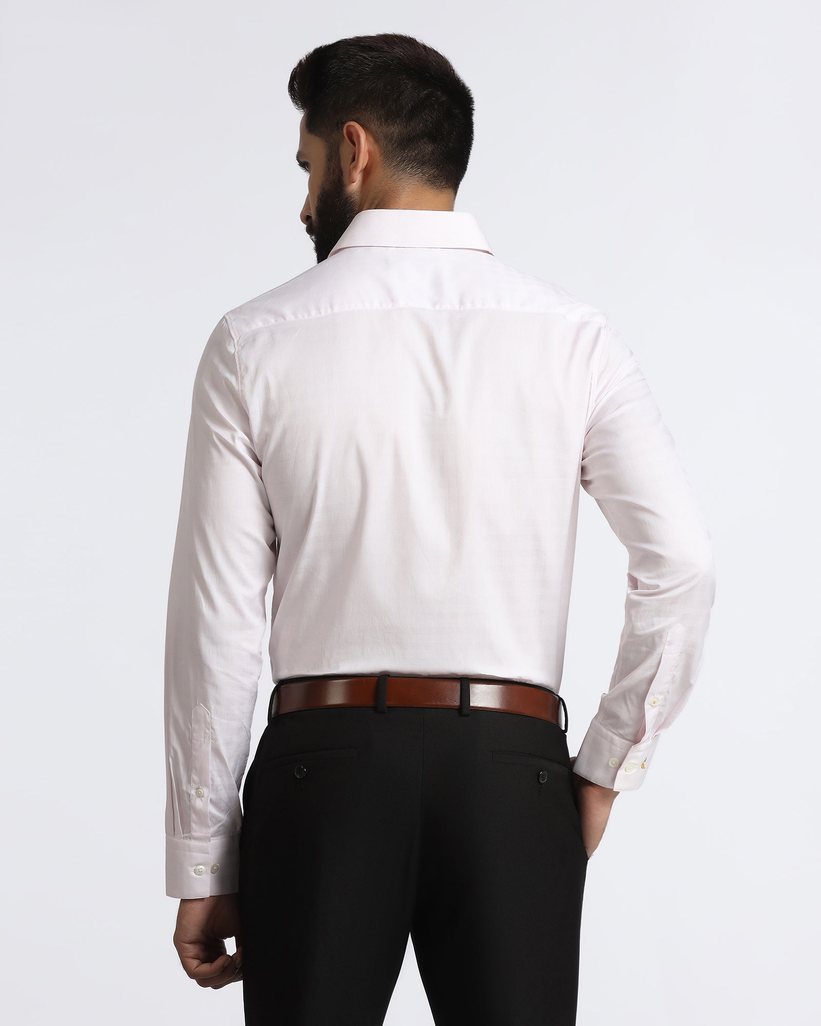 Light Pink Luxe Jacquard Shirt - Lyric