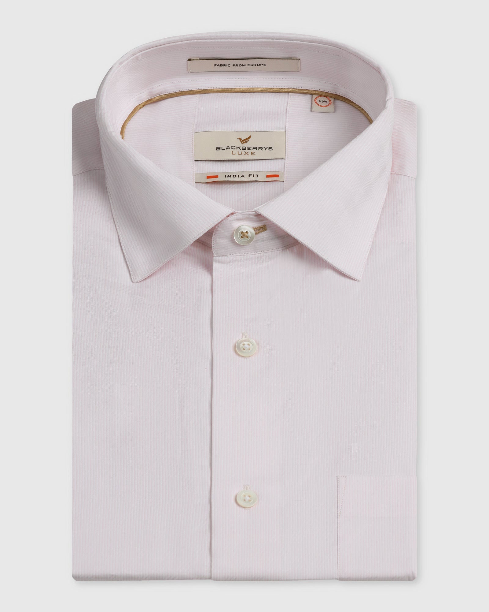 Light Pink Luxe Jacquard Shirt - Lyric