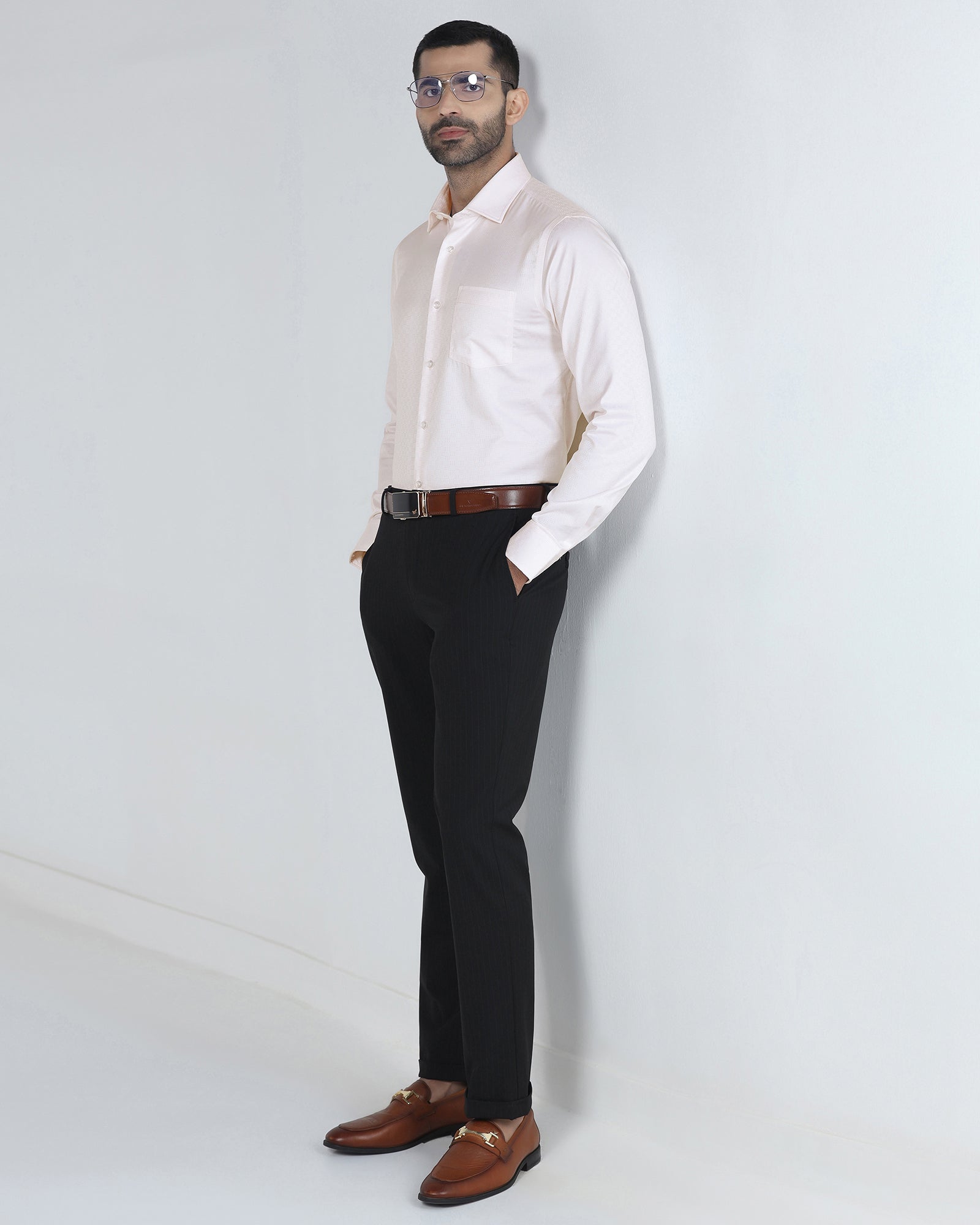 Light Pink Unwrinkle Textured Shirt - Easton