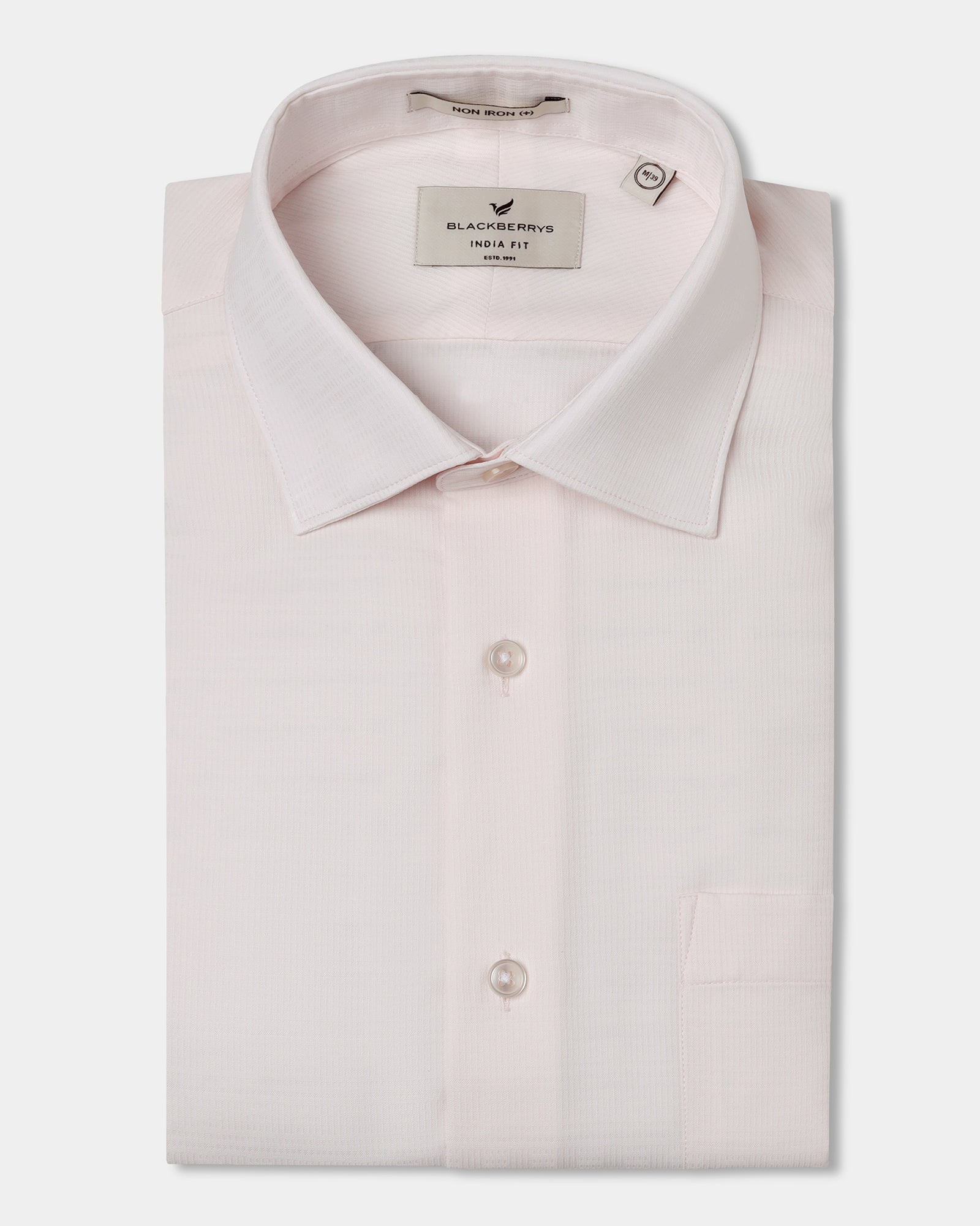 Light Pink Non Iron Textured Shirt - Reform E