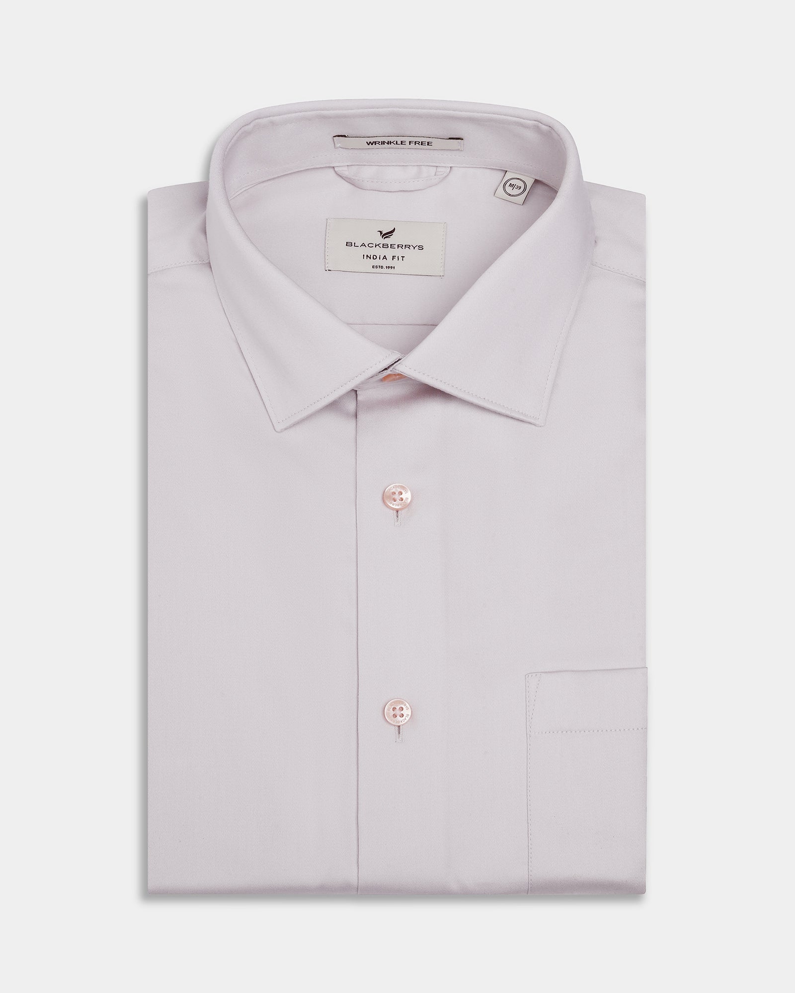 Light Pink Solid Shirt - Sylvia