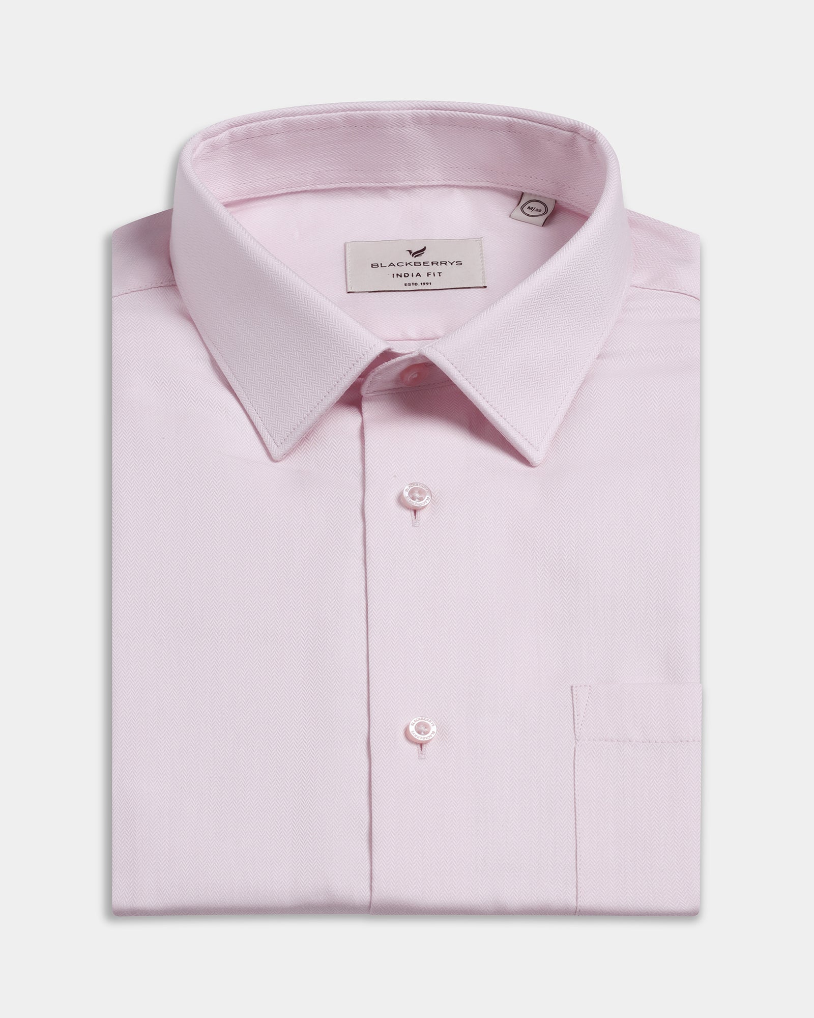Light Pink Textured Shirt - Malachan